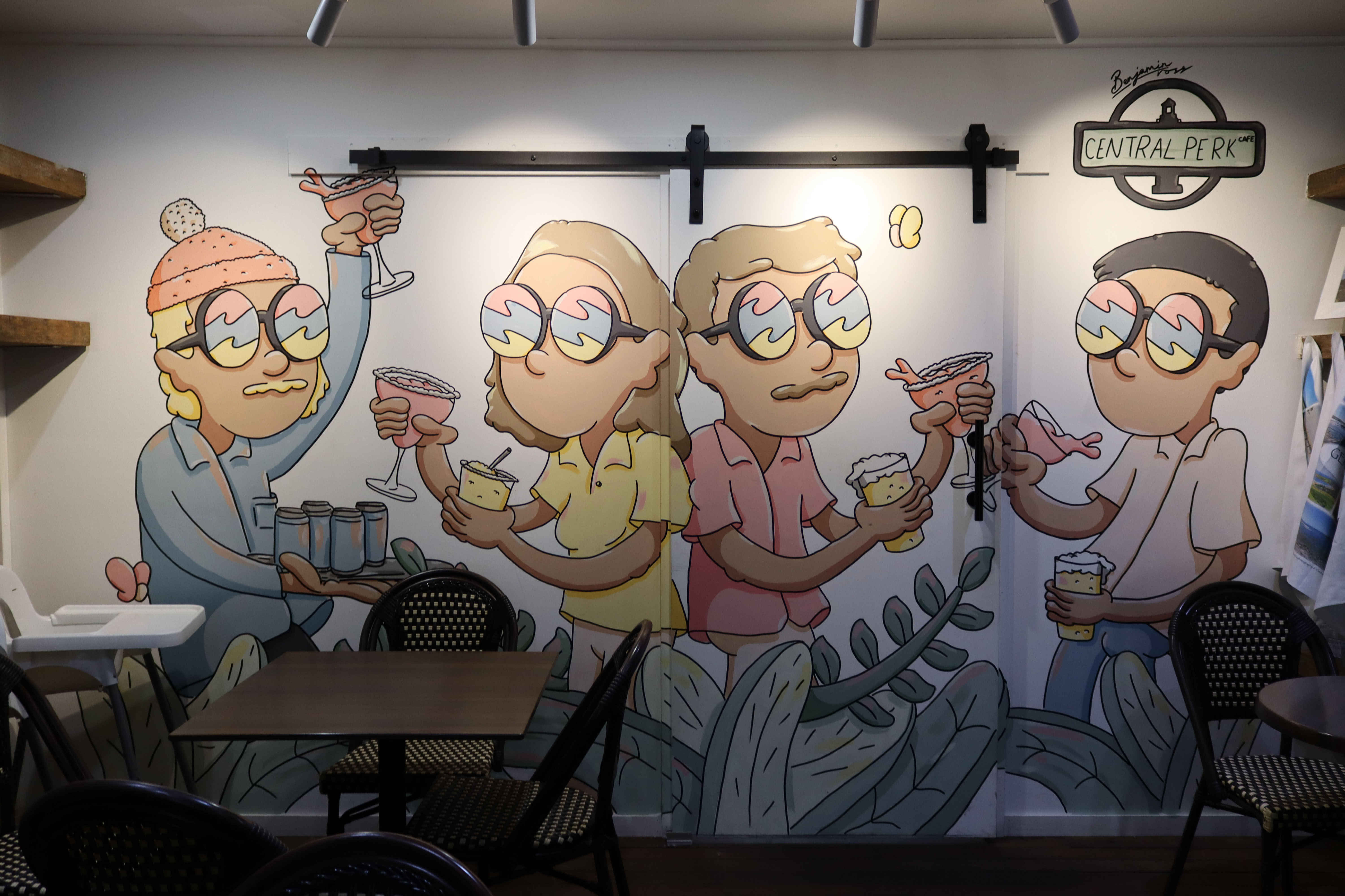 Central Perk Café by Benjamin Ross | Street Art NSW