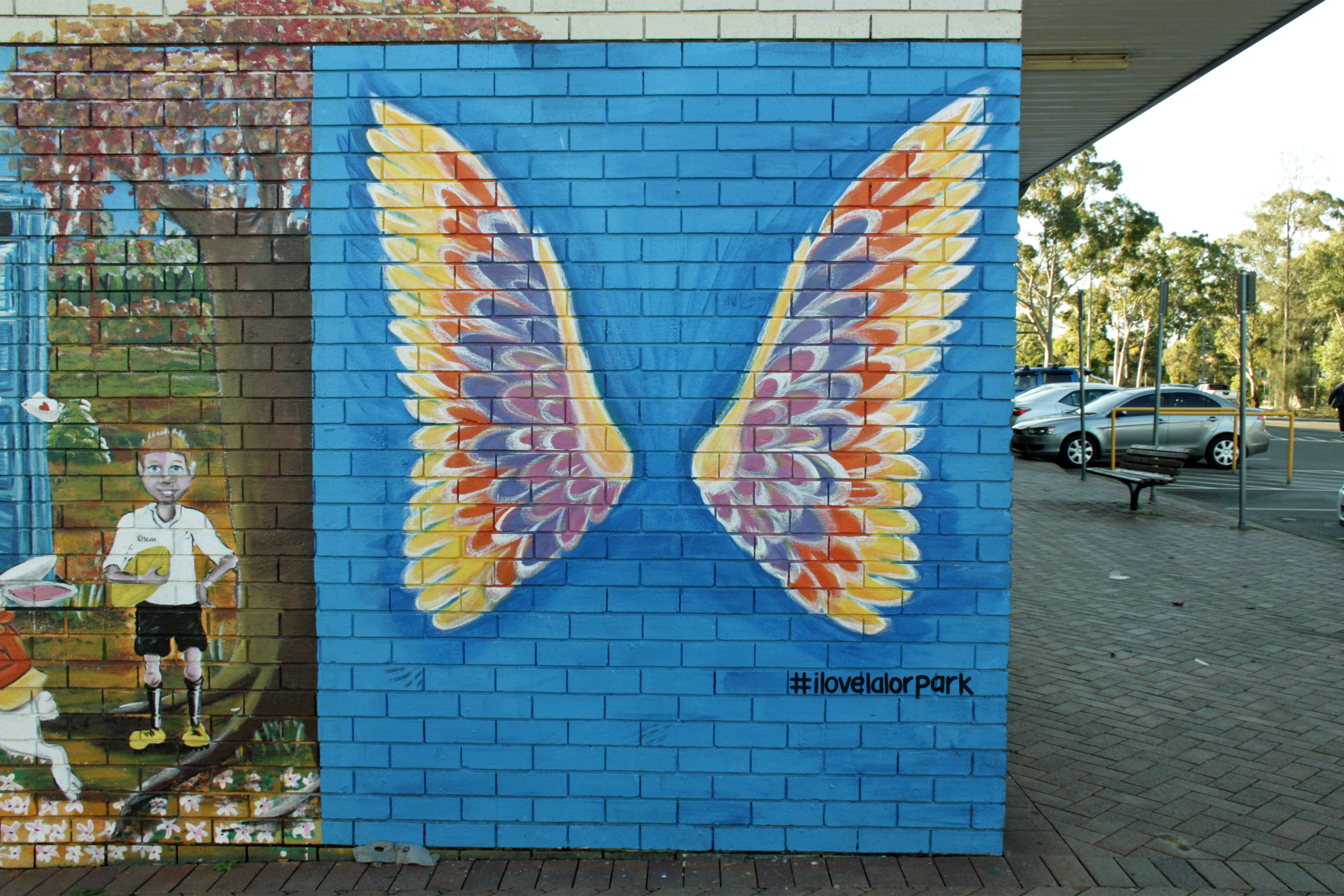 Angel Wings by Danielle Rawnsley-Galistan | Street Art NSW
