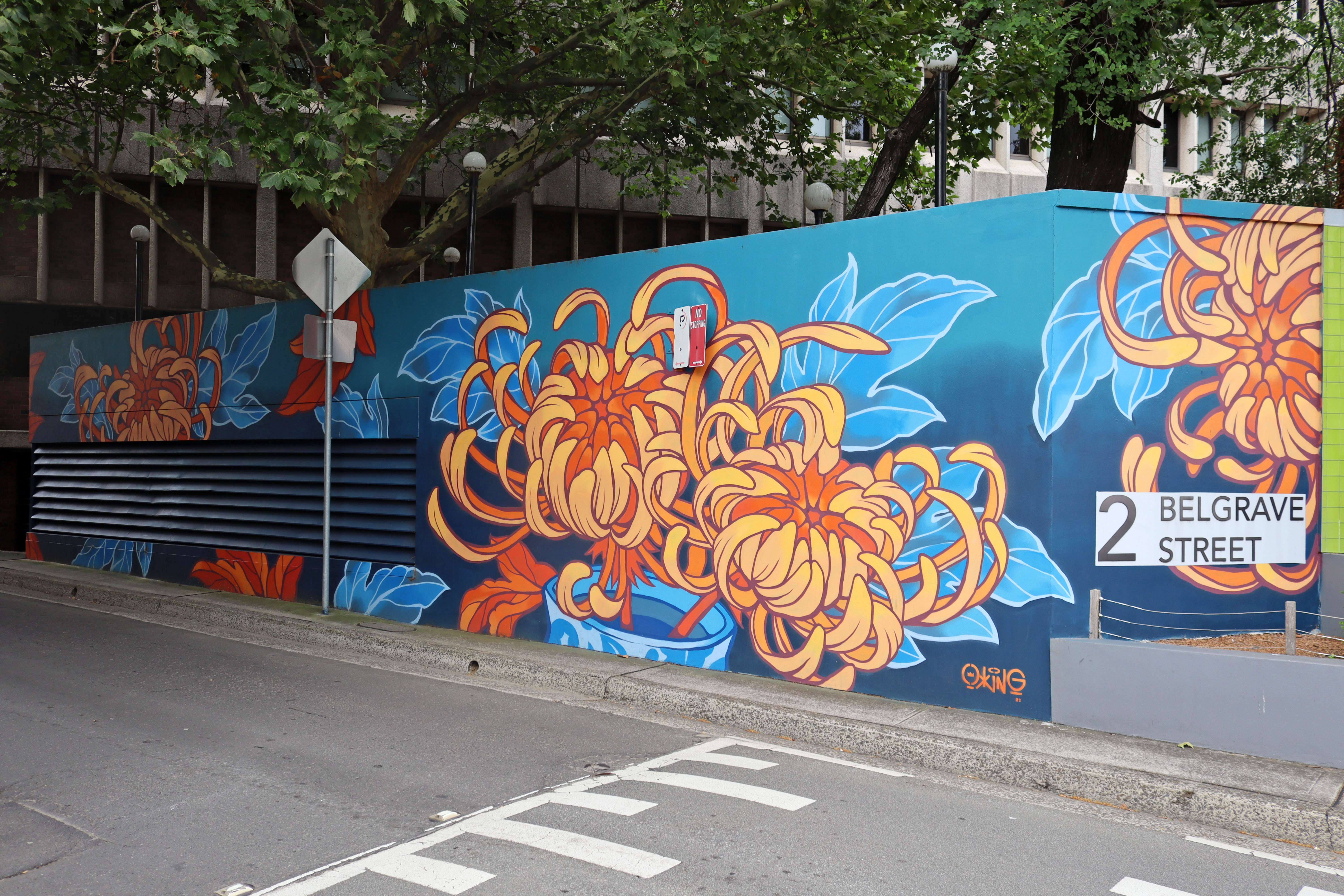 Artificial Flowers by The OX King | Street Art NSW