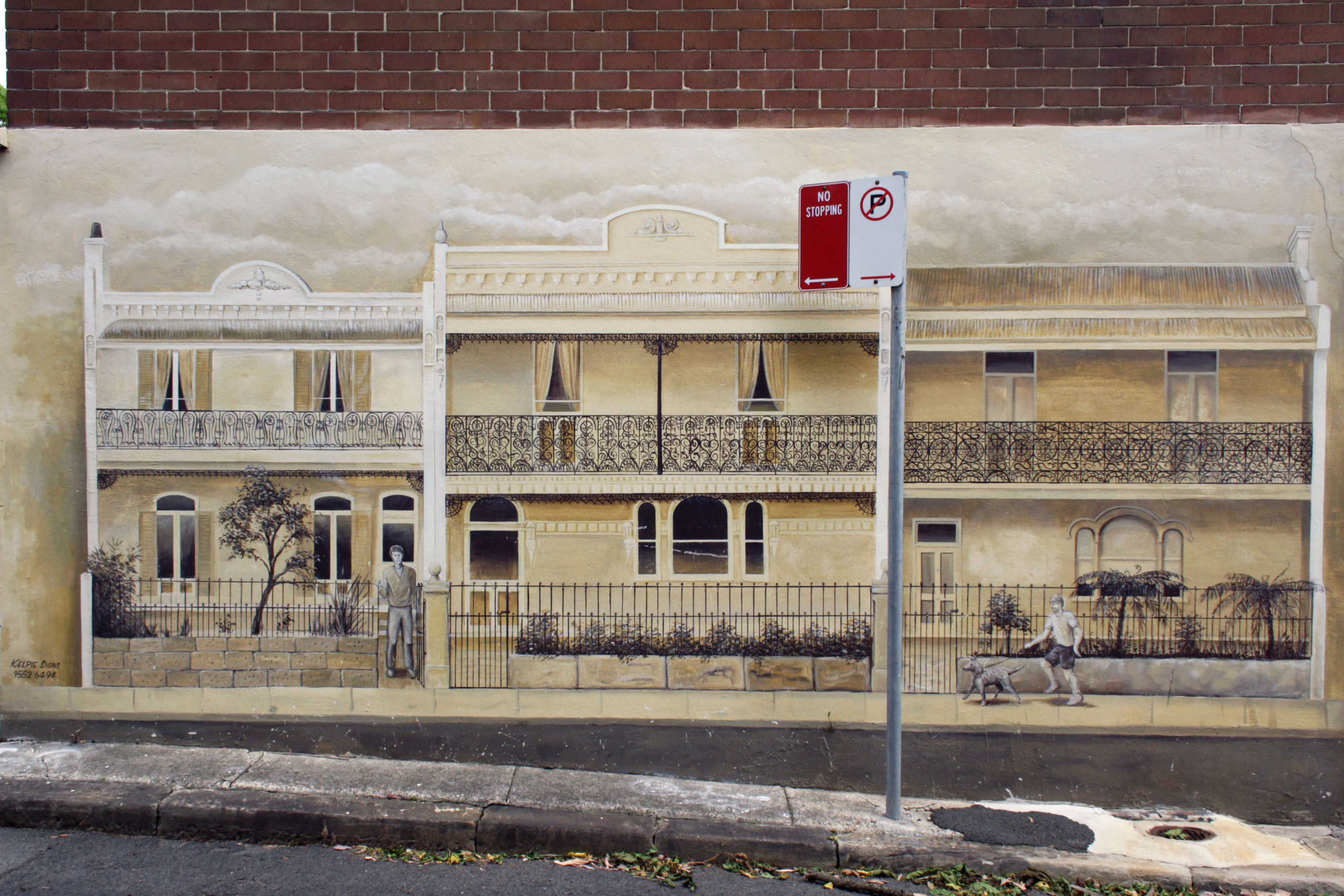 House on House by Kelpie Signs | Street Art NSW