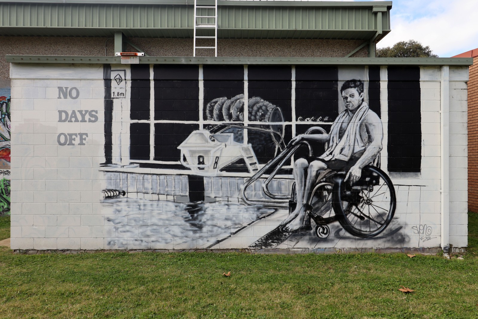 No Days Off by Stephen Rogers | Street Art NSW