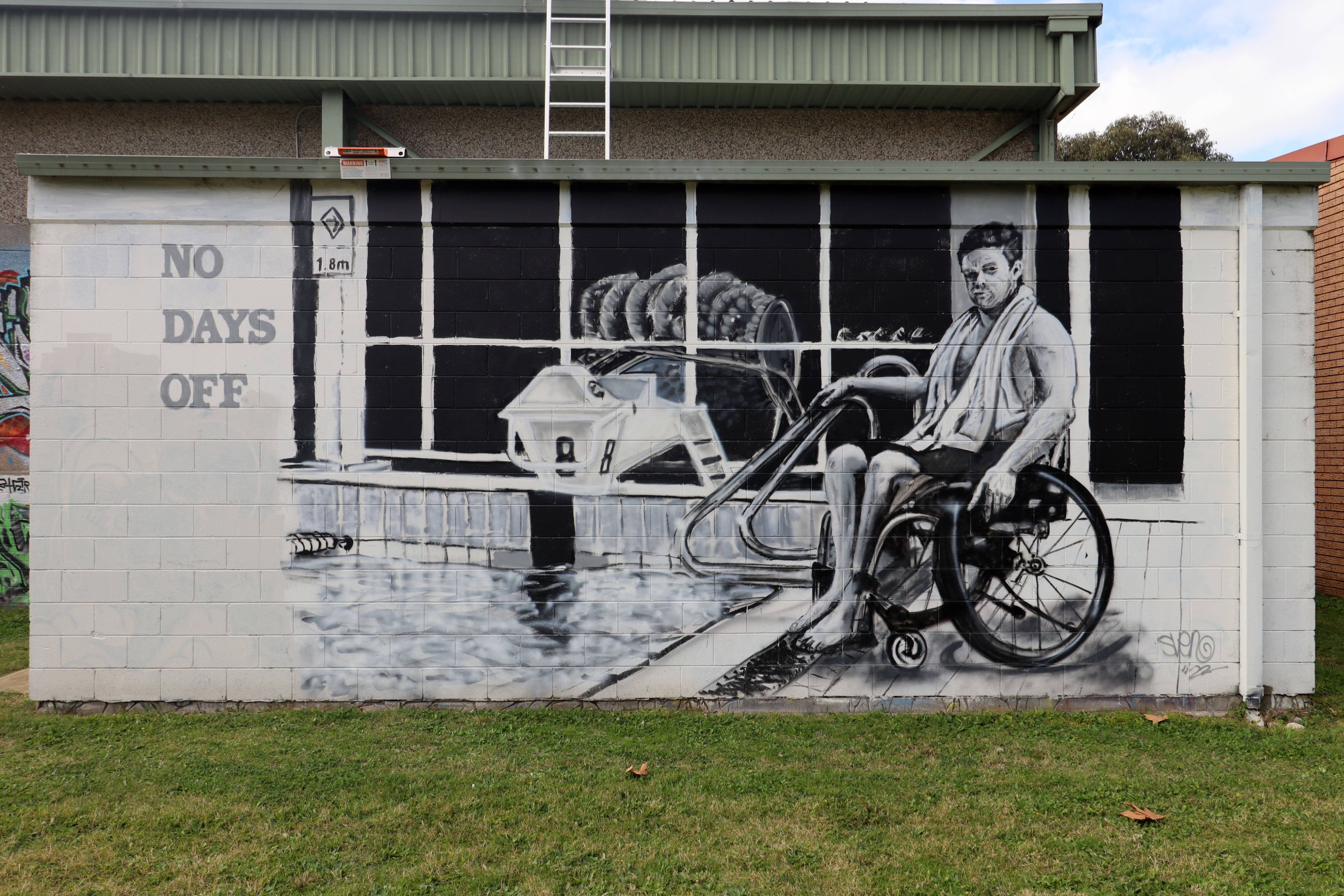 No Days Off by Stephen Rogers | Street Art NSW