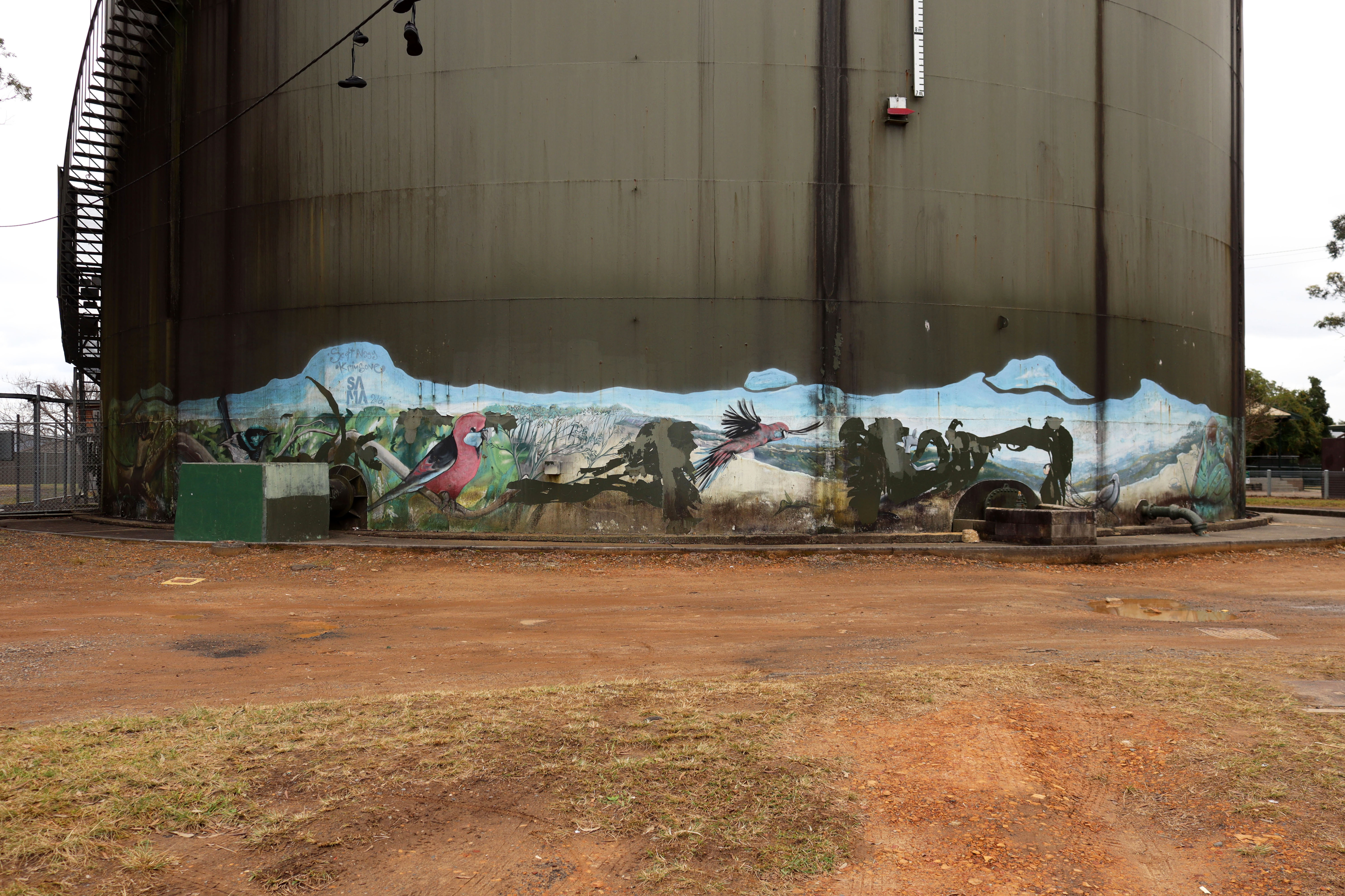 Mount Riverview Water Tank Art