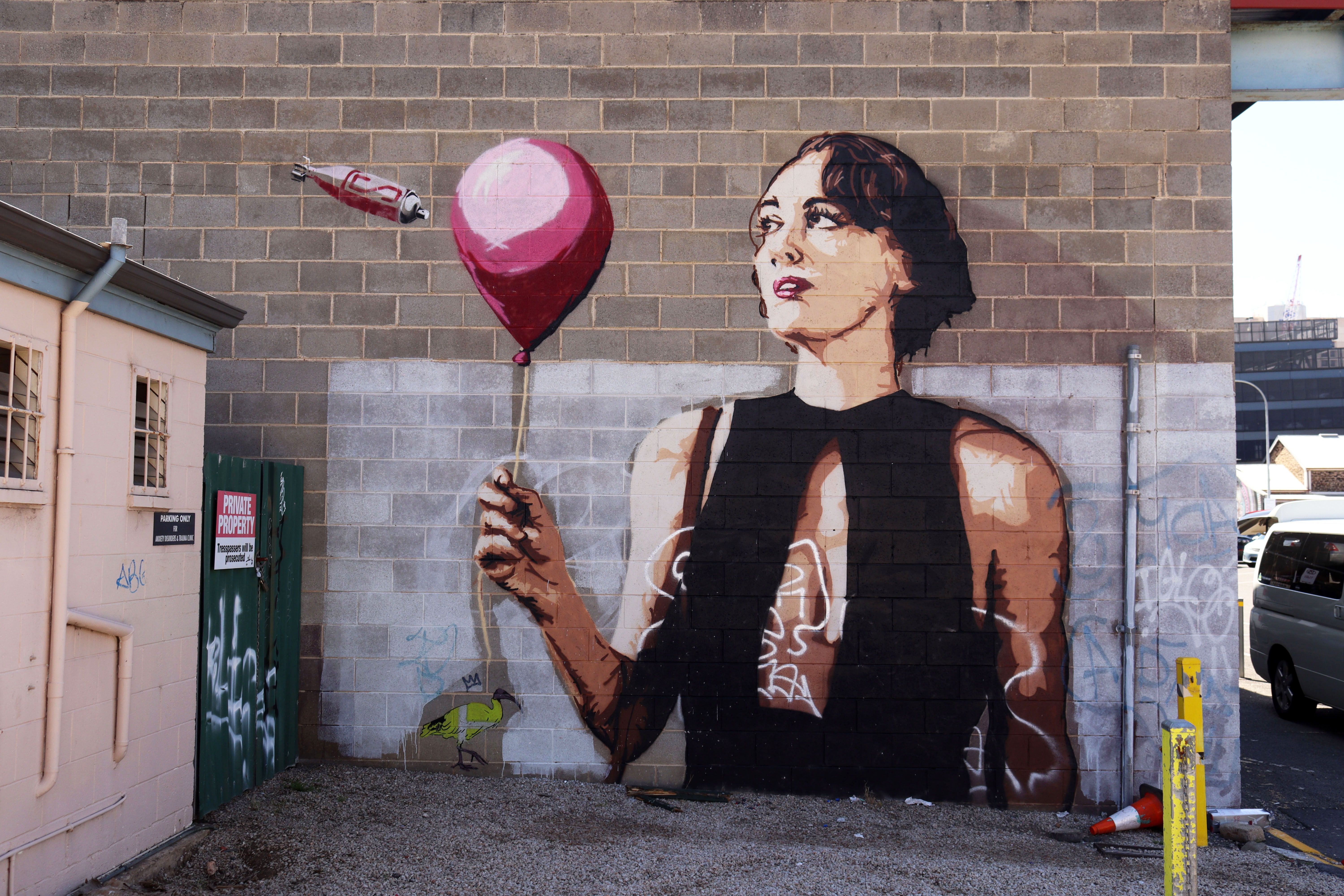 Phoebe Waller-Bridge by Simeon Jones | Street Art NSW