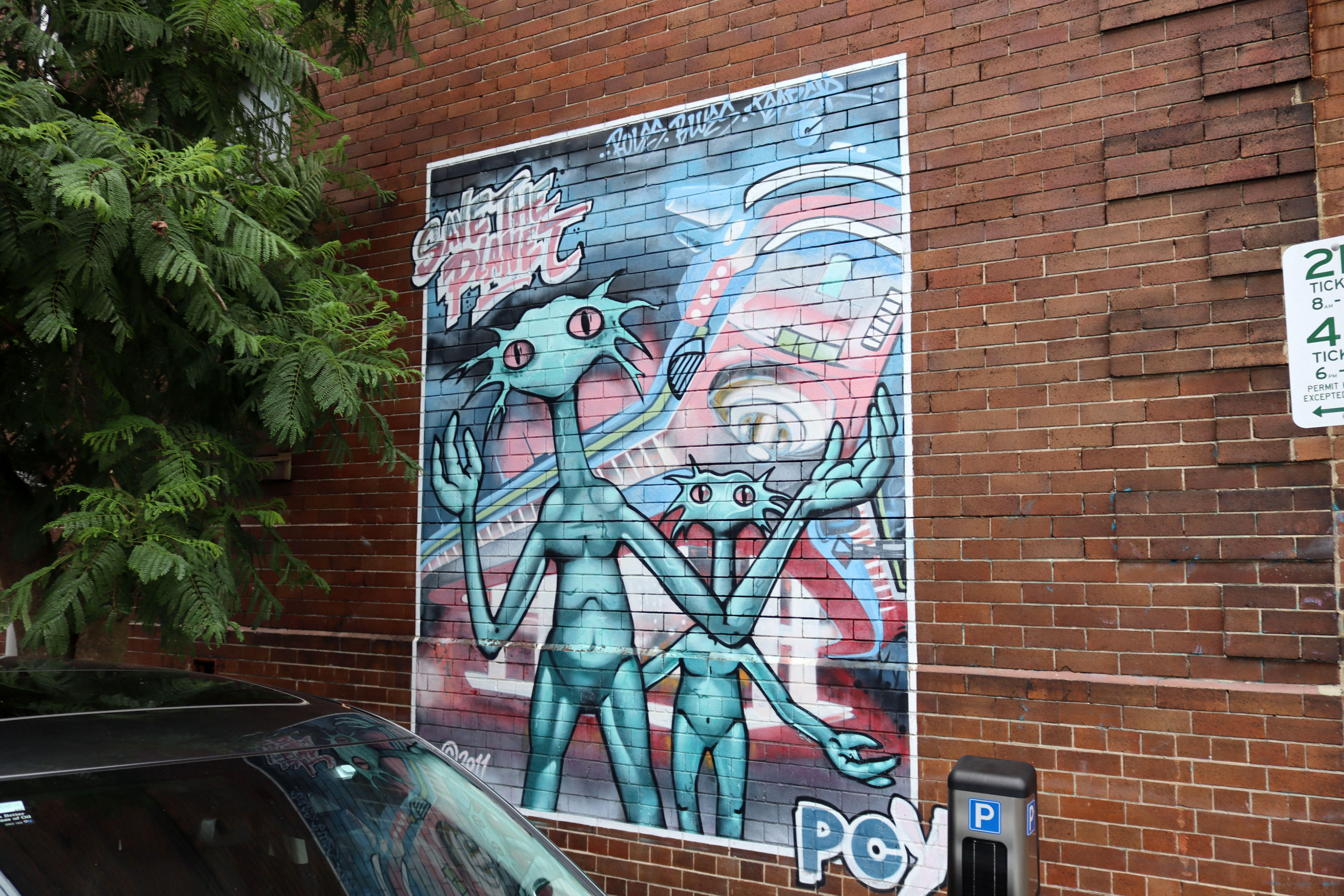 Save the Planet by Teazer | Street Art NSW