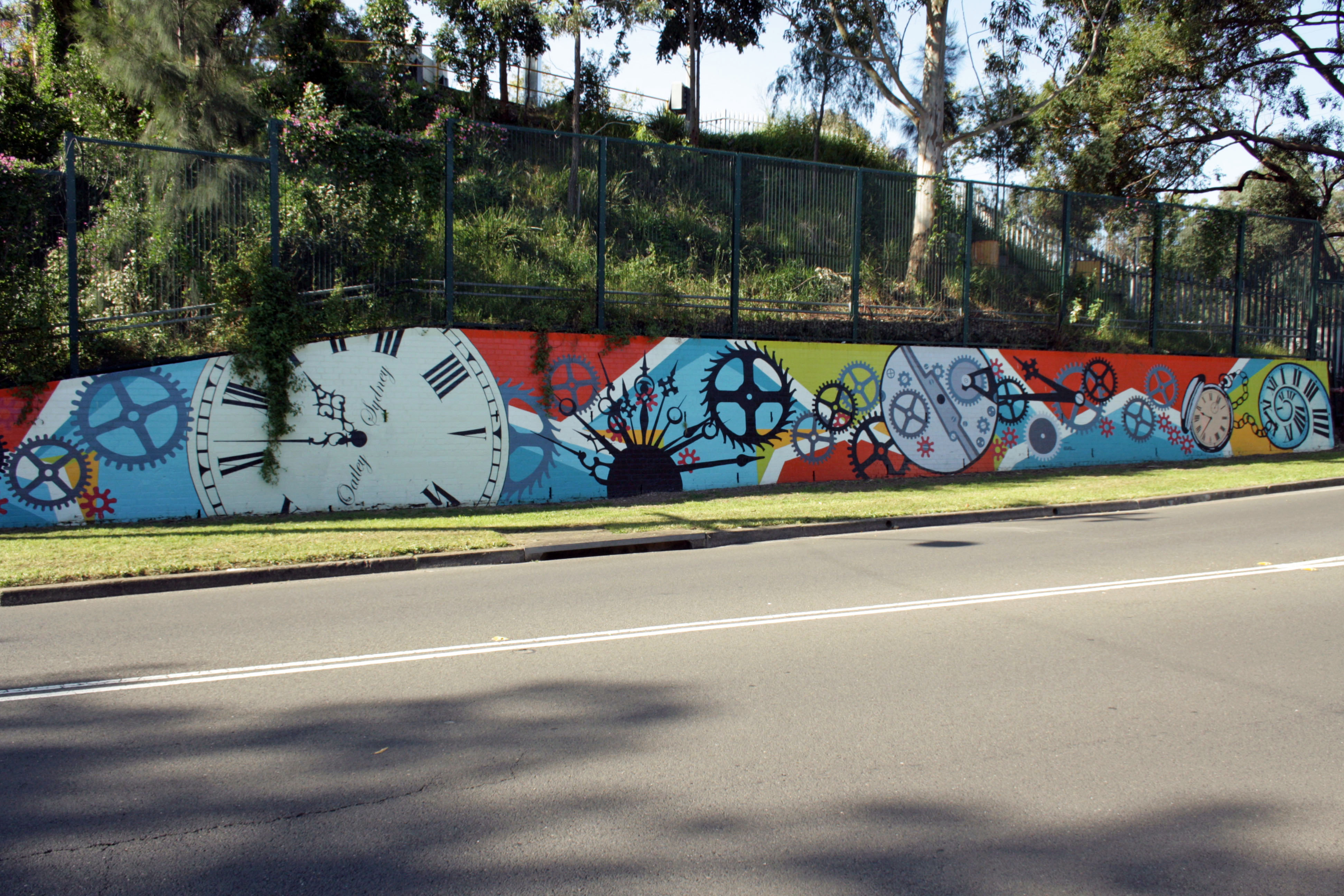 Oatley Clock Wall | Street Art NSW
