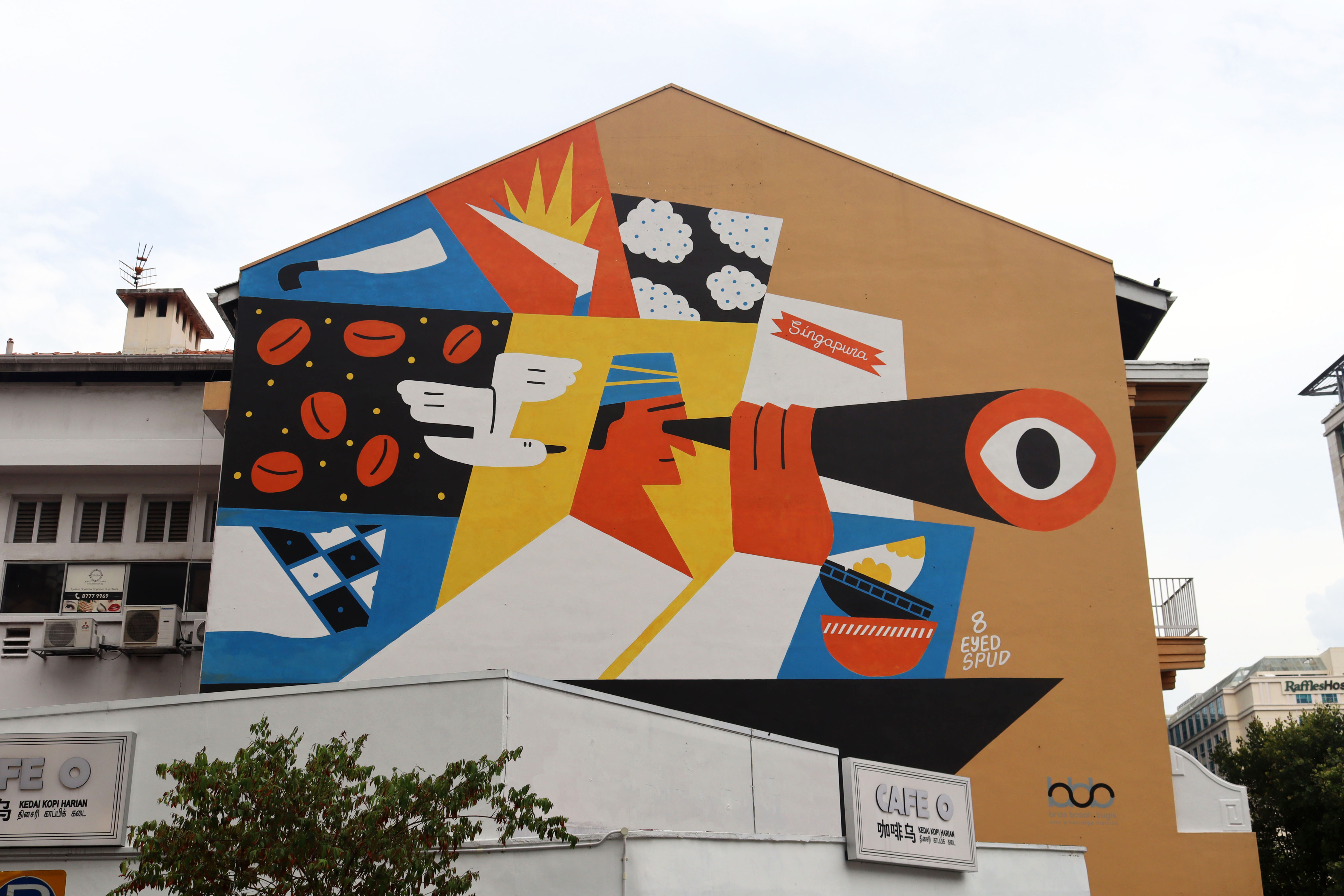 Bras Basah.Bugis Mural by 8EyedSpud | Street Art NSW