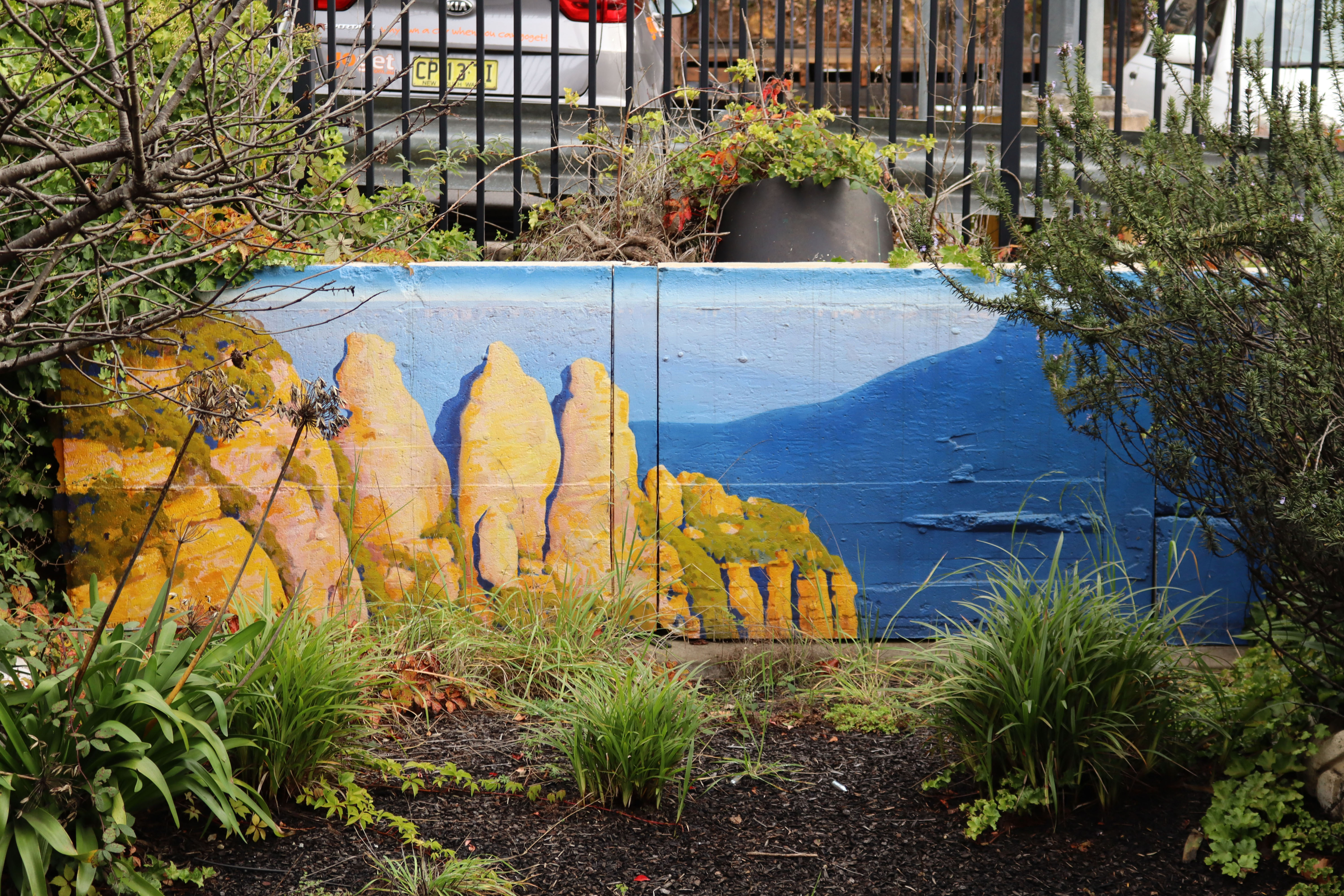 Katoomba Mural by Vernon Treweeke | Street Art NSW