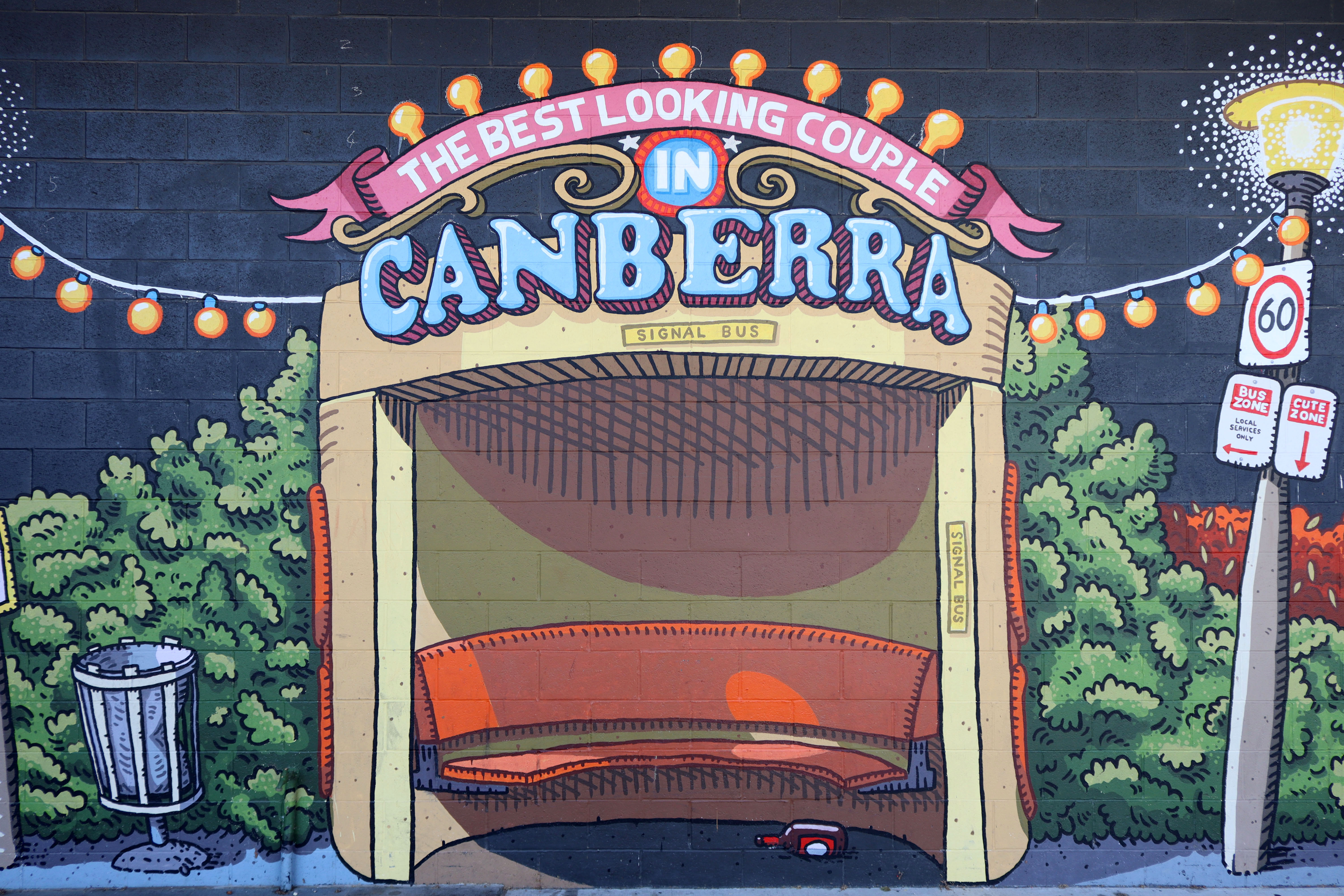 The Best Looking Couple in Canberra by Trevor Dickinson | Street Art NSW