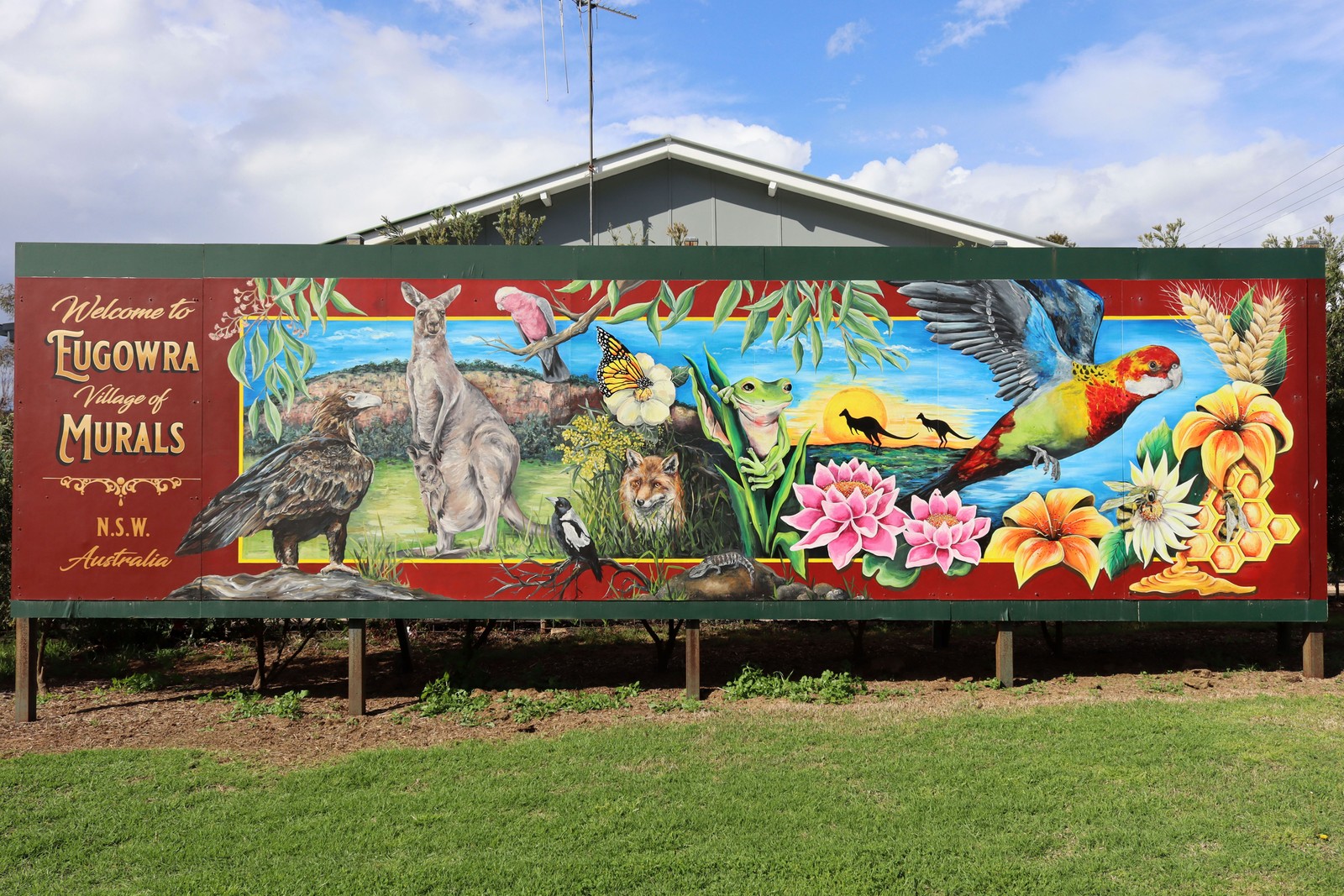 Welcome to Eugowra Village of Murals by Sharon Fensom | Street Art NSW