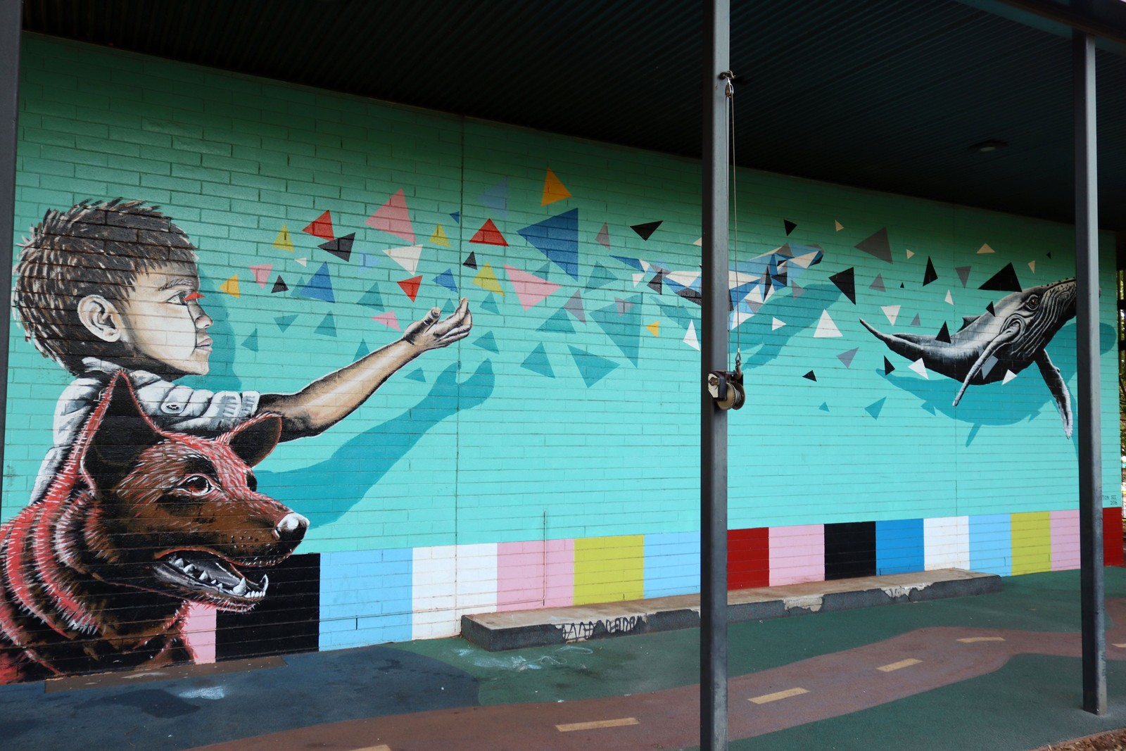 Red Dog and His Buddy by Brenton See | Street Art NSW