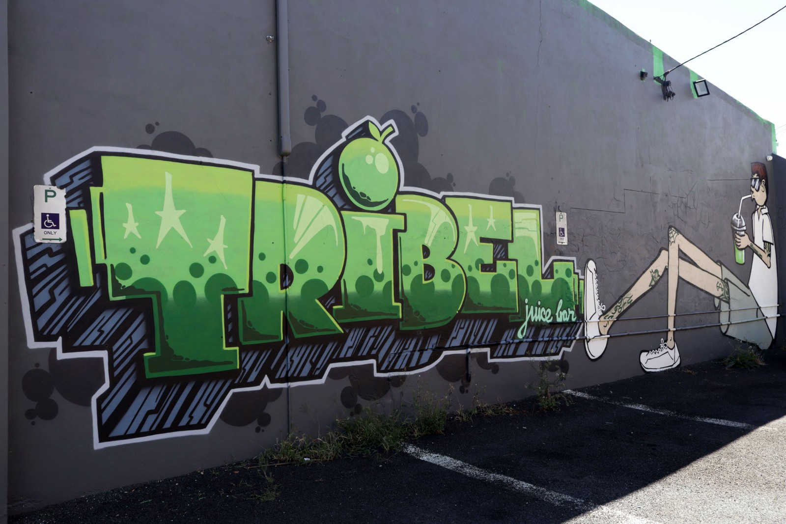 Tribel Juice Bar by EddieMoArt | Street Art NSW