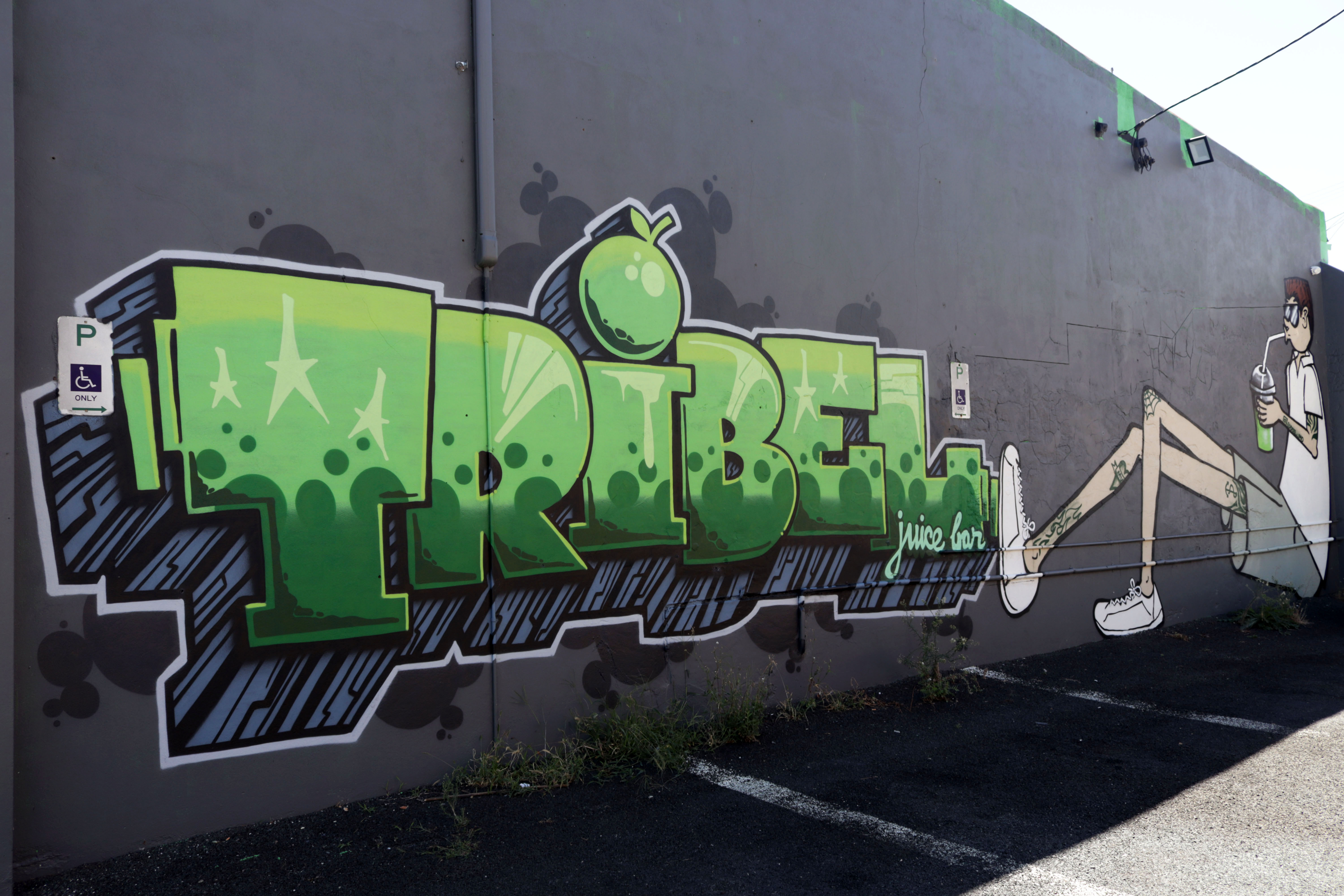 Tribel Juice Bar by EddieMoArt | Street Art NSW