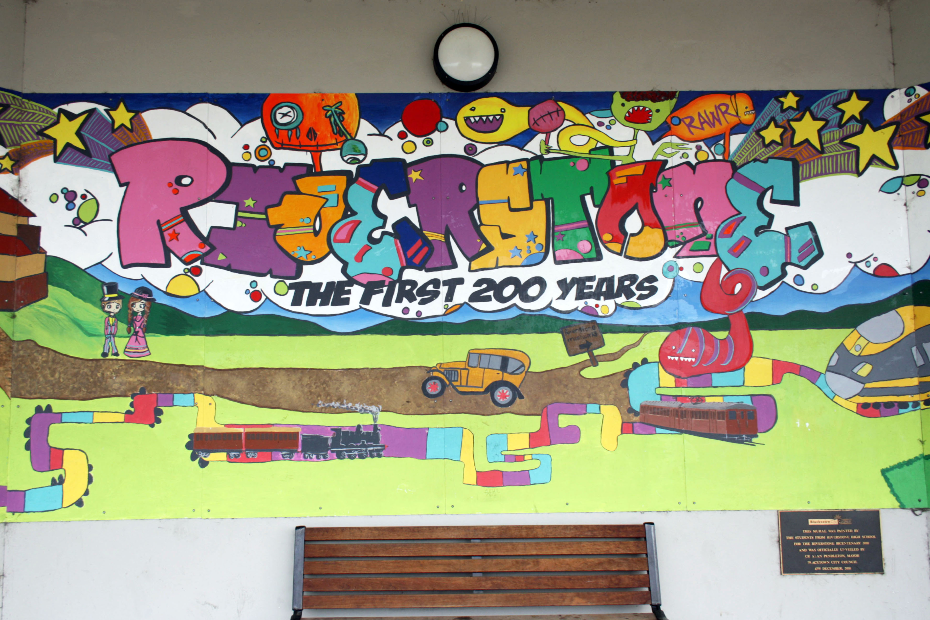 Riverstone Bicentenary 2010 by Riverstone High School | Street Art NSW