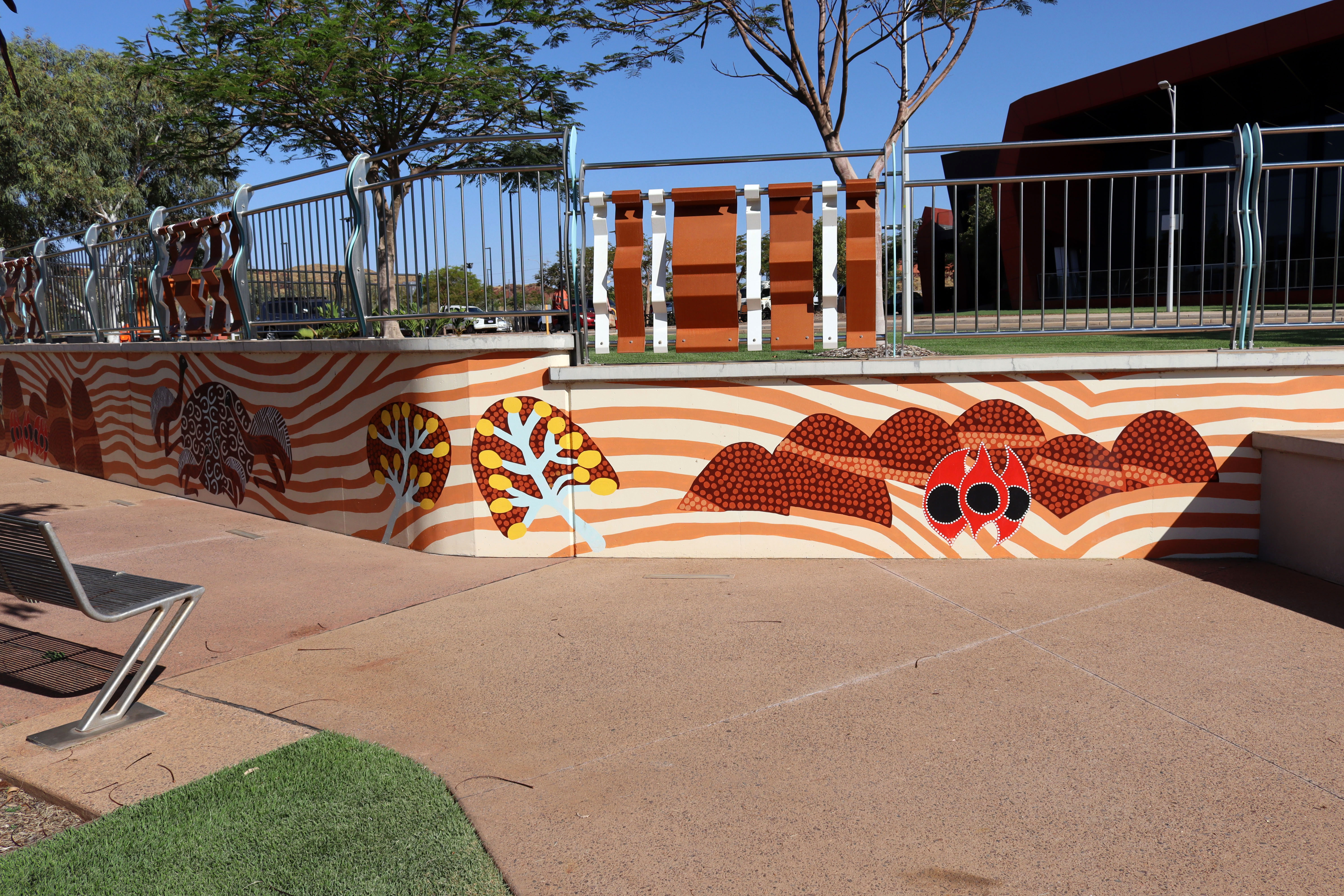 Walgu Park Mural by Helen Ansell | Street Art NSW