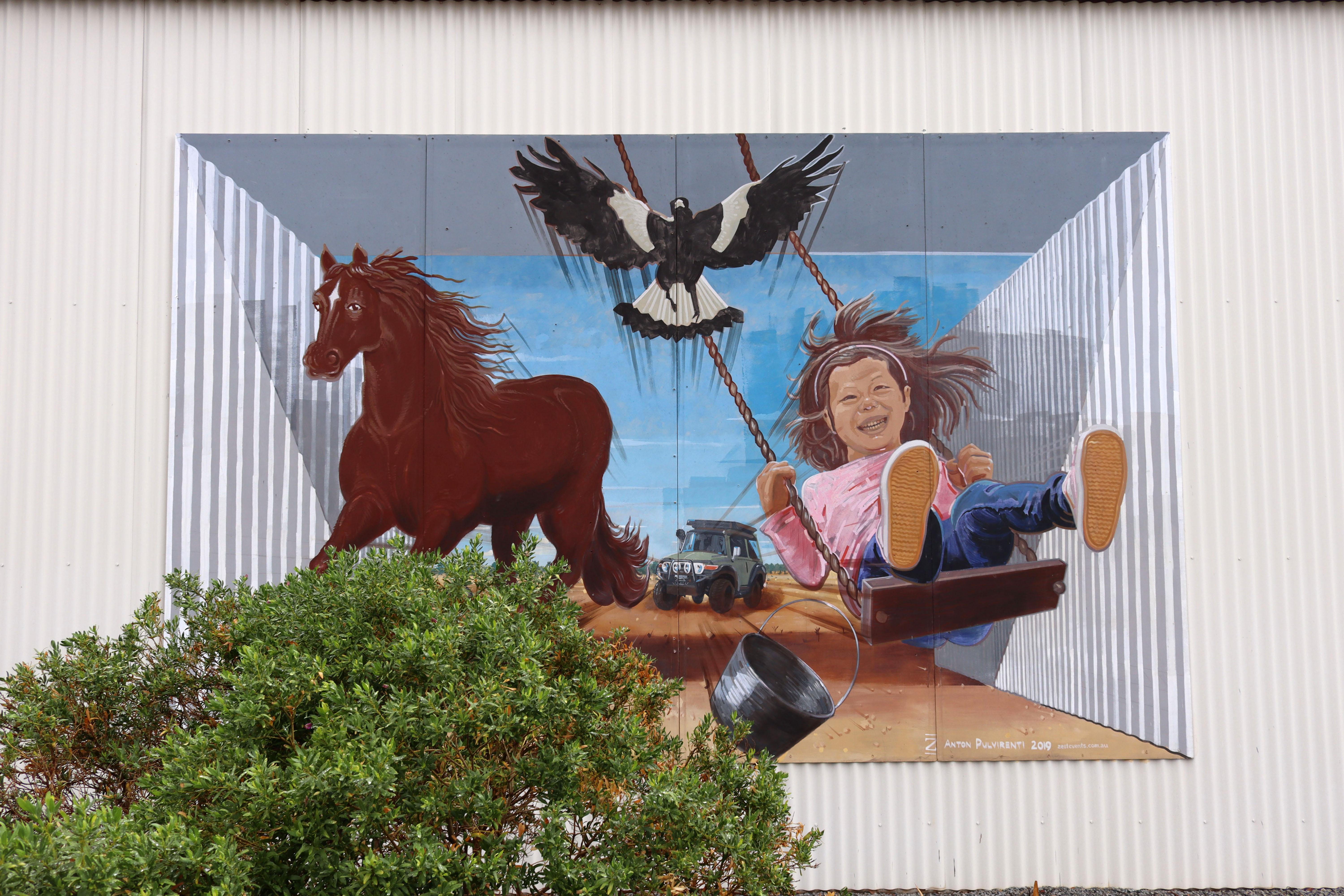 Horsing Around by Anton Pulvirenti | Street Art NSW