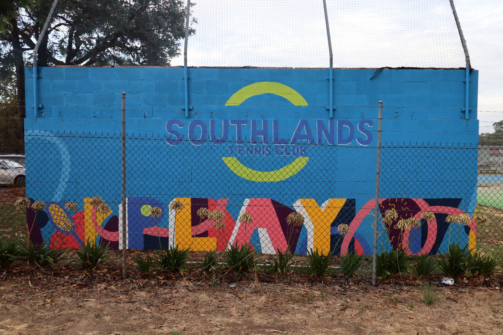 Southlands Tennis Club by Happy Decay | Street Art NSW