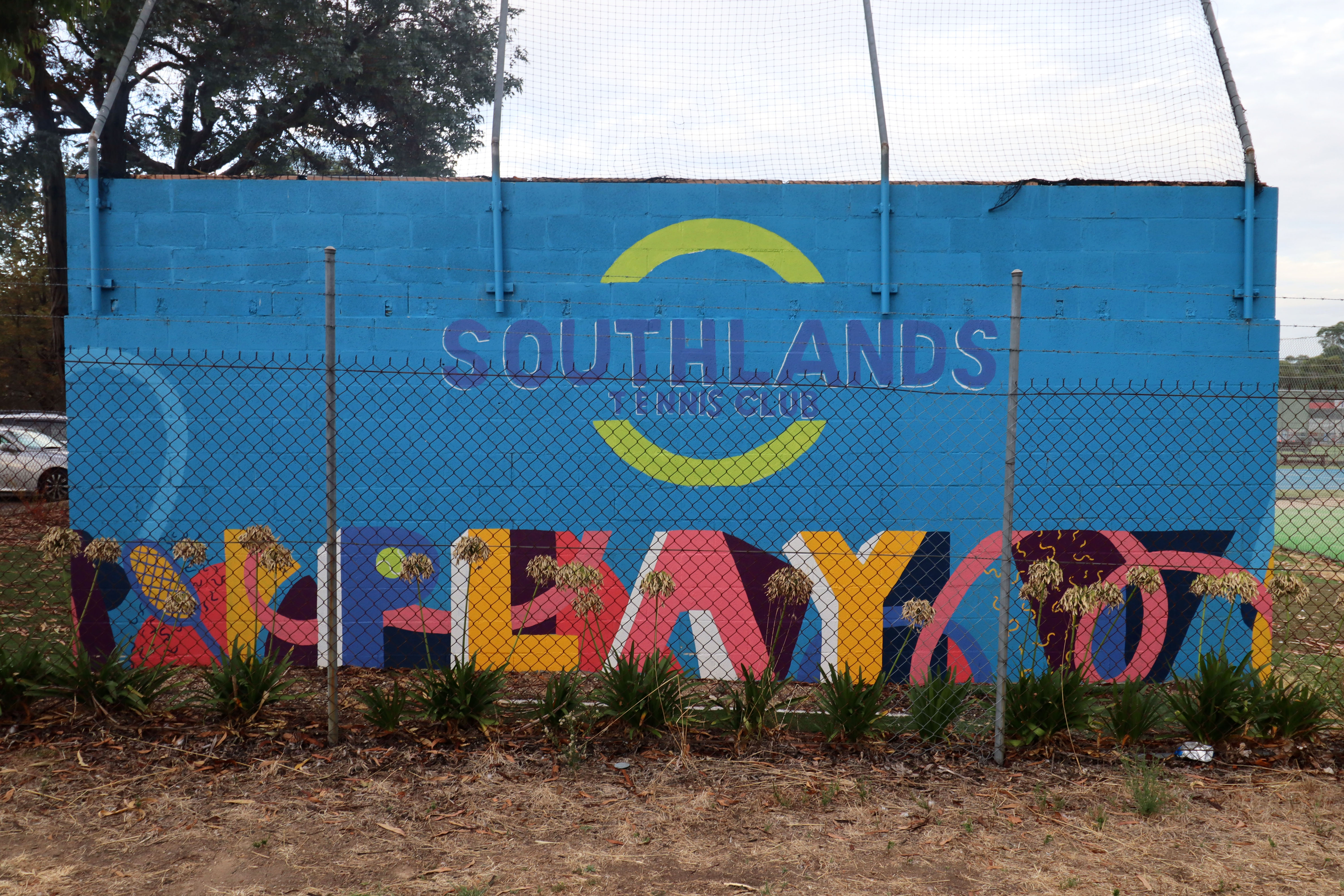 Southlands Tennis Club by Happy Decay | Street Art NSW