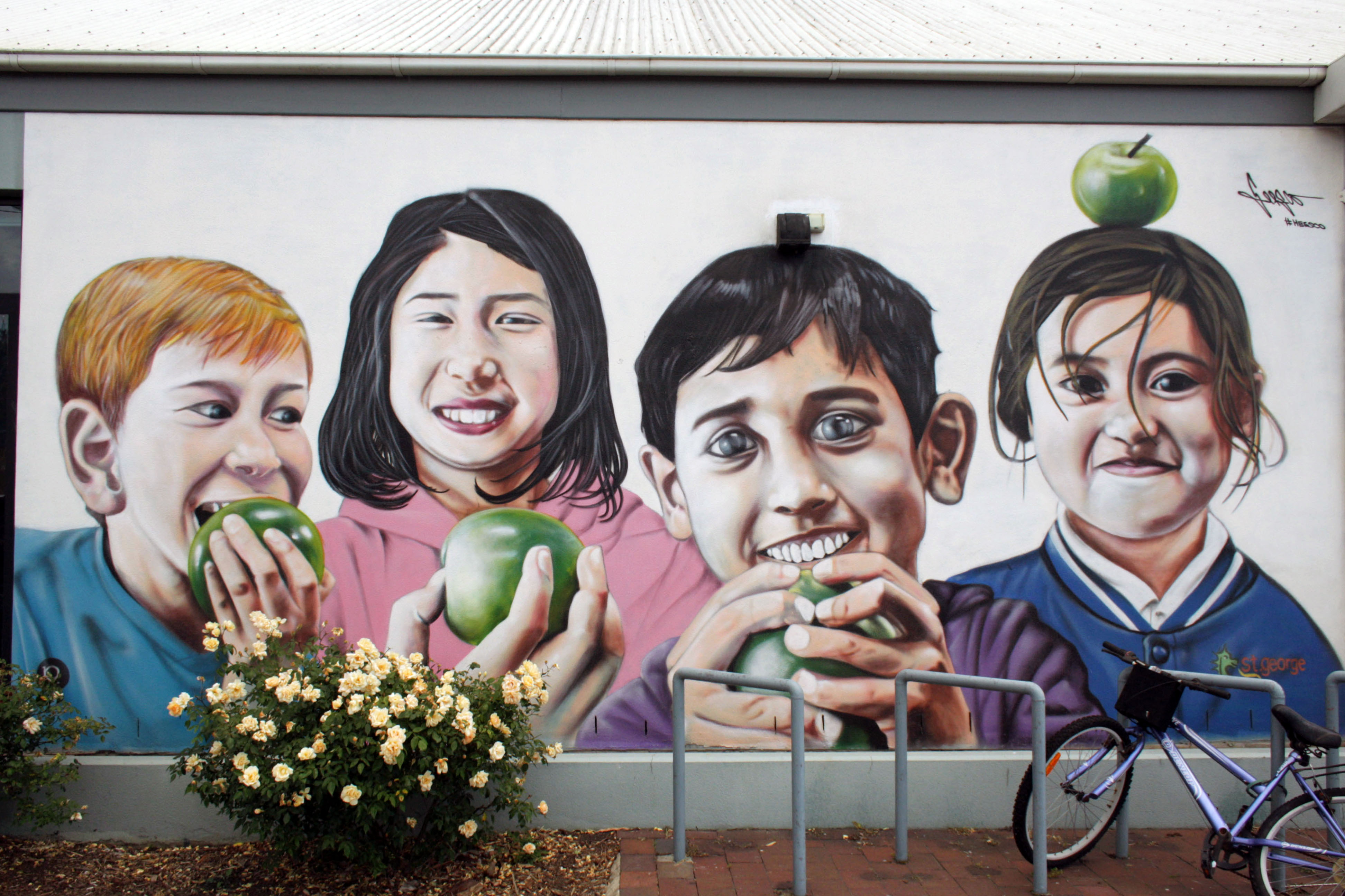 Eastwood Community Mural by Heesco | Street Art NSW