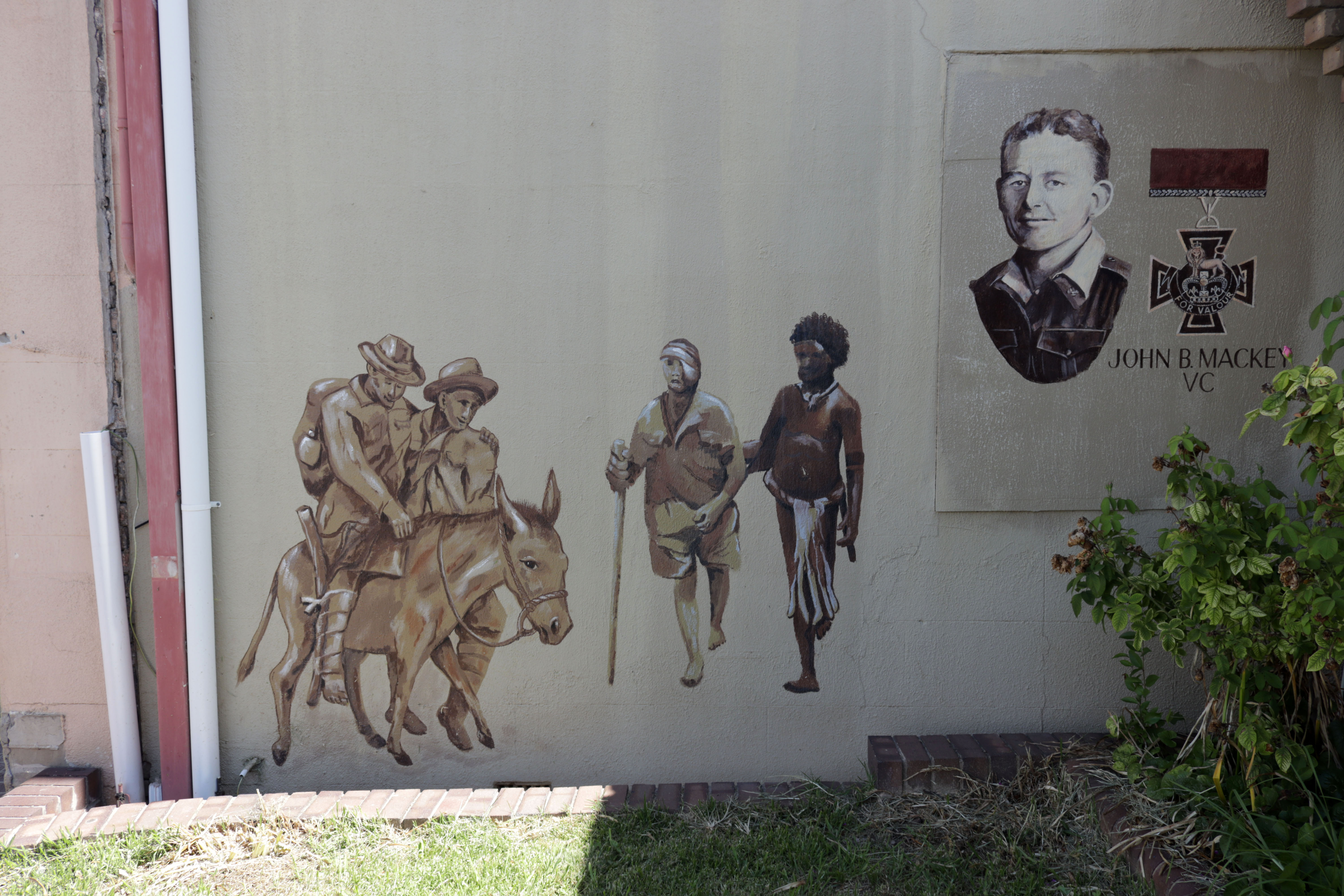 Simpson and his Donkey/Fuzzy Wuzzy Angel/John B. Mackey VC | Street Art NSW