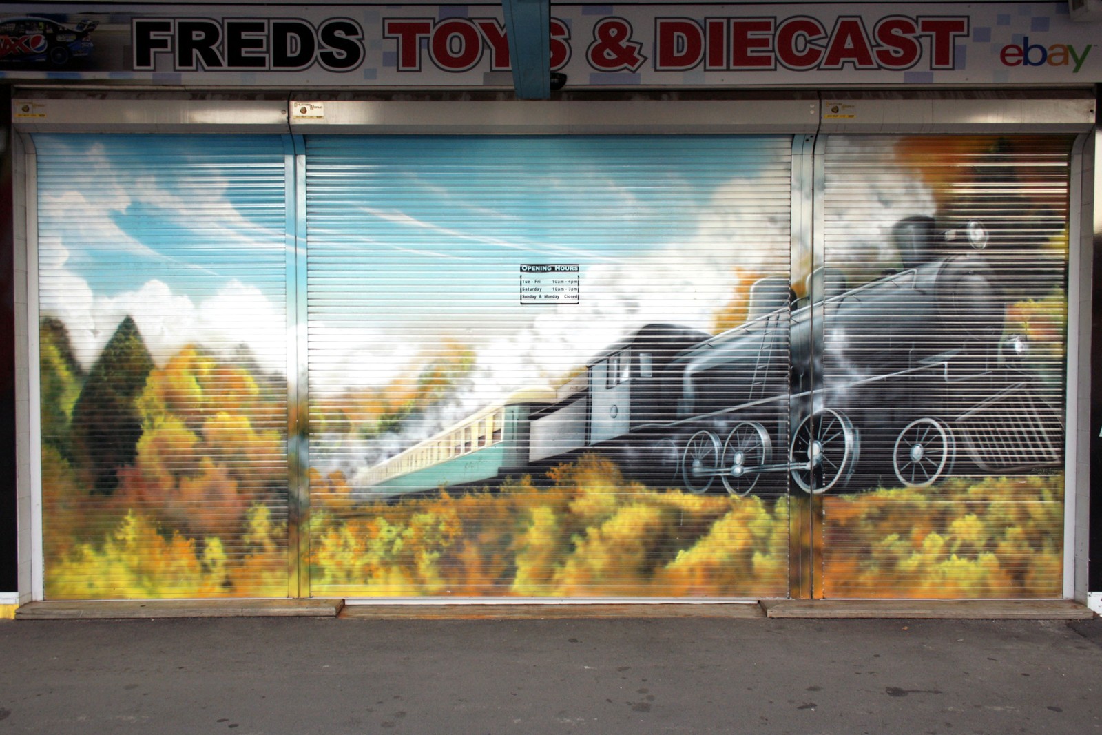 Hobby Train by Wayne Harrison | Street Art NSW