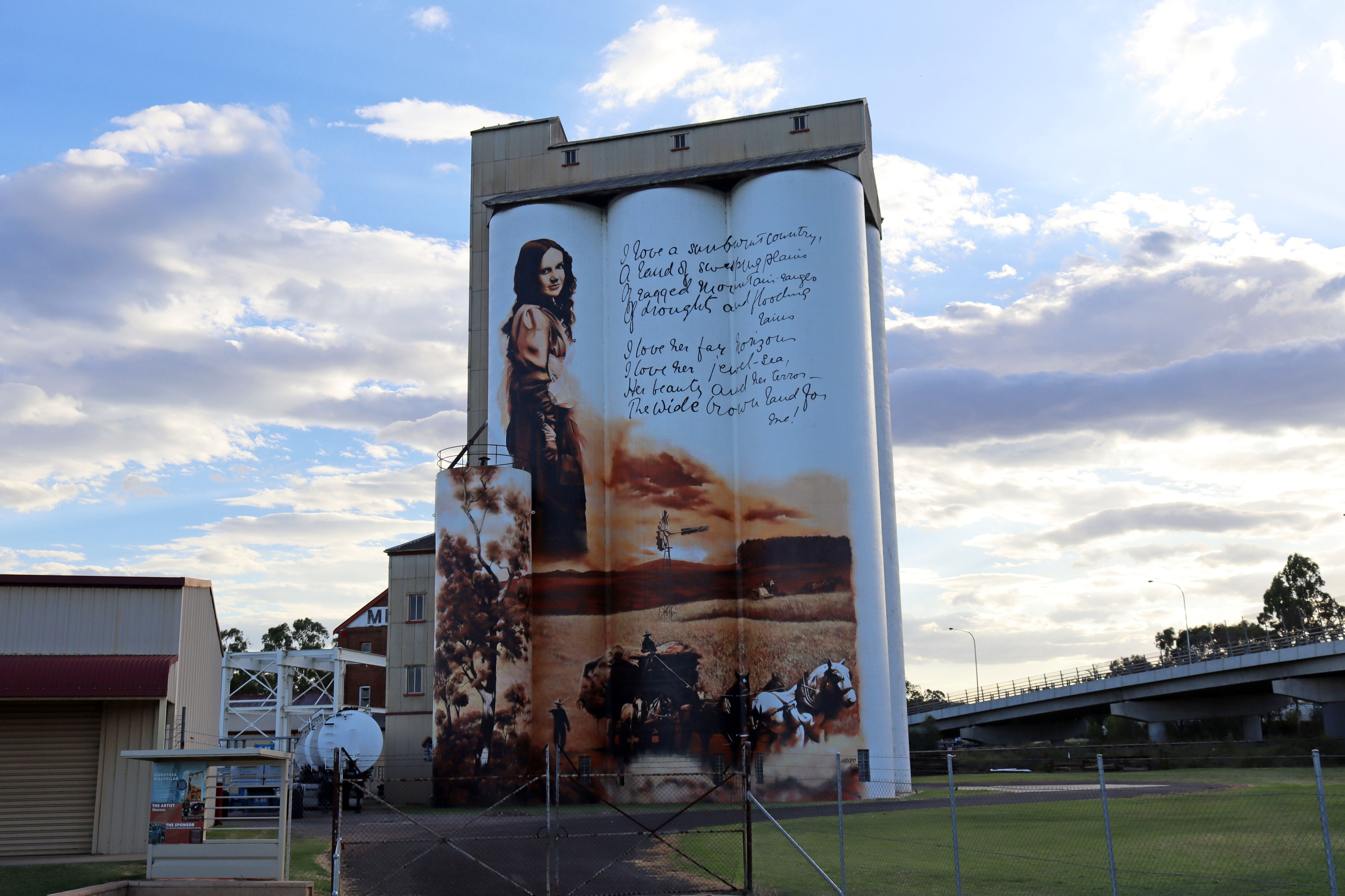 Gunnedah Maize Mill Dorothea Mackellar Mural