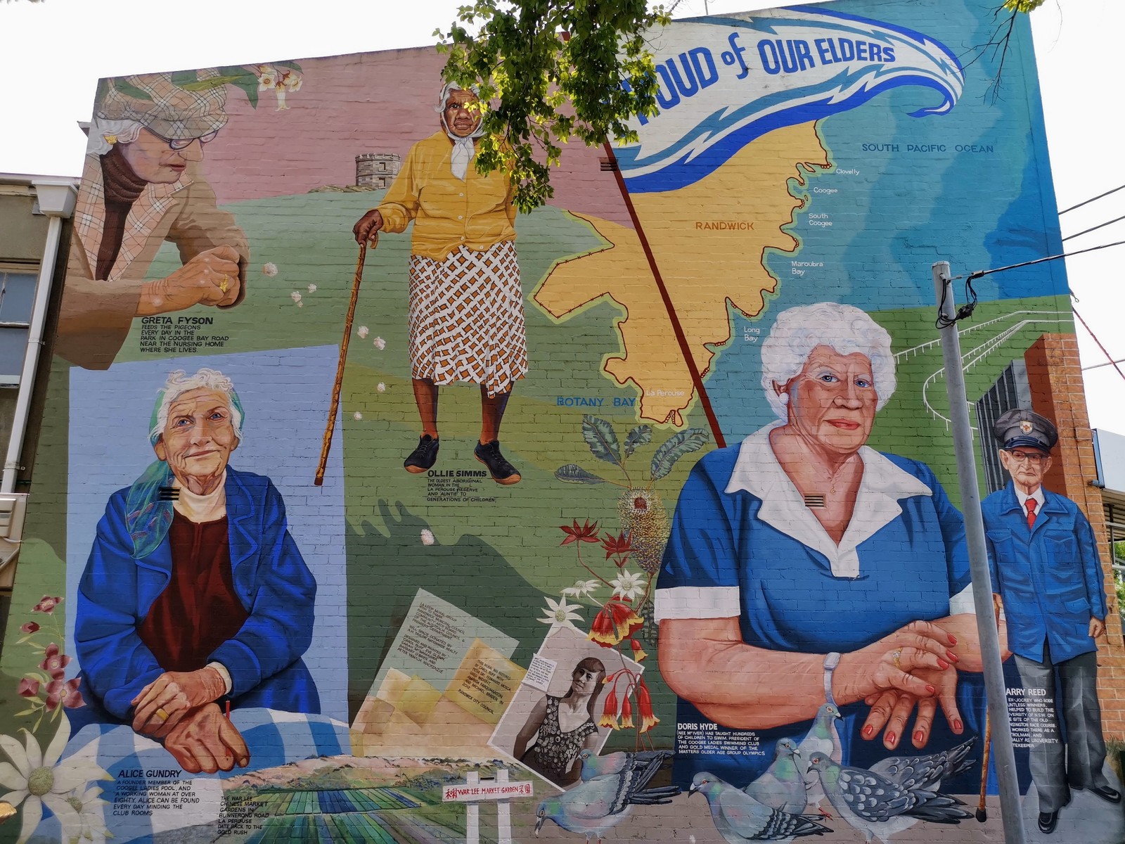 Proud of Our Elders by Carol Ruff | Street Art NSW