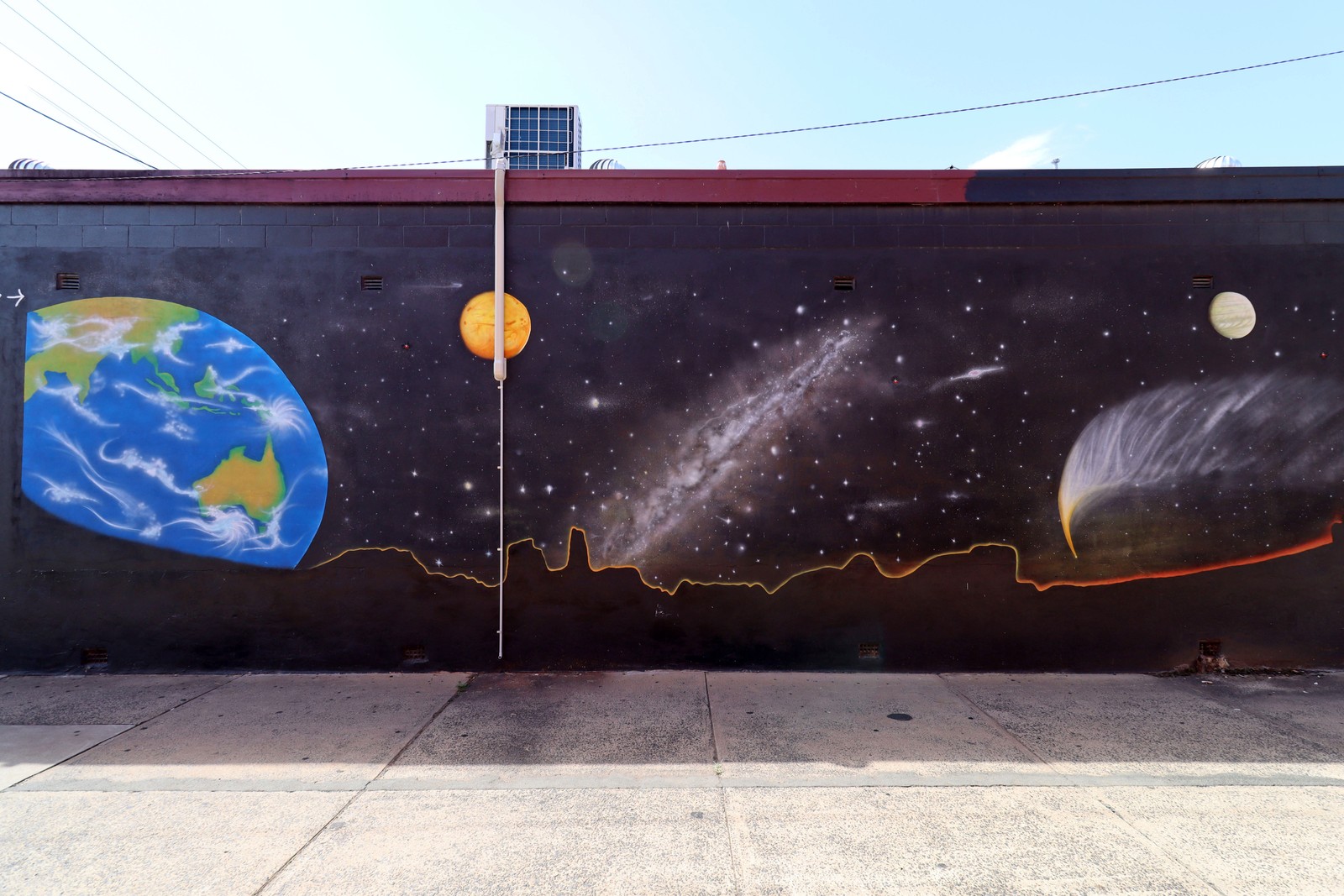 2357 Space Mural by Steve Crompton | Street Art NSW