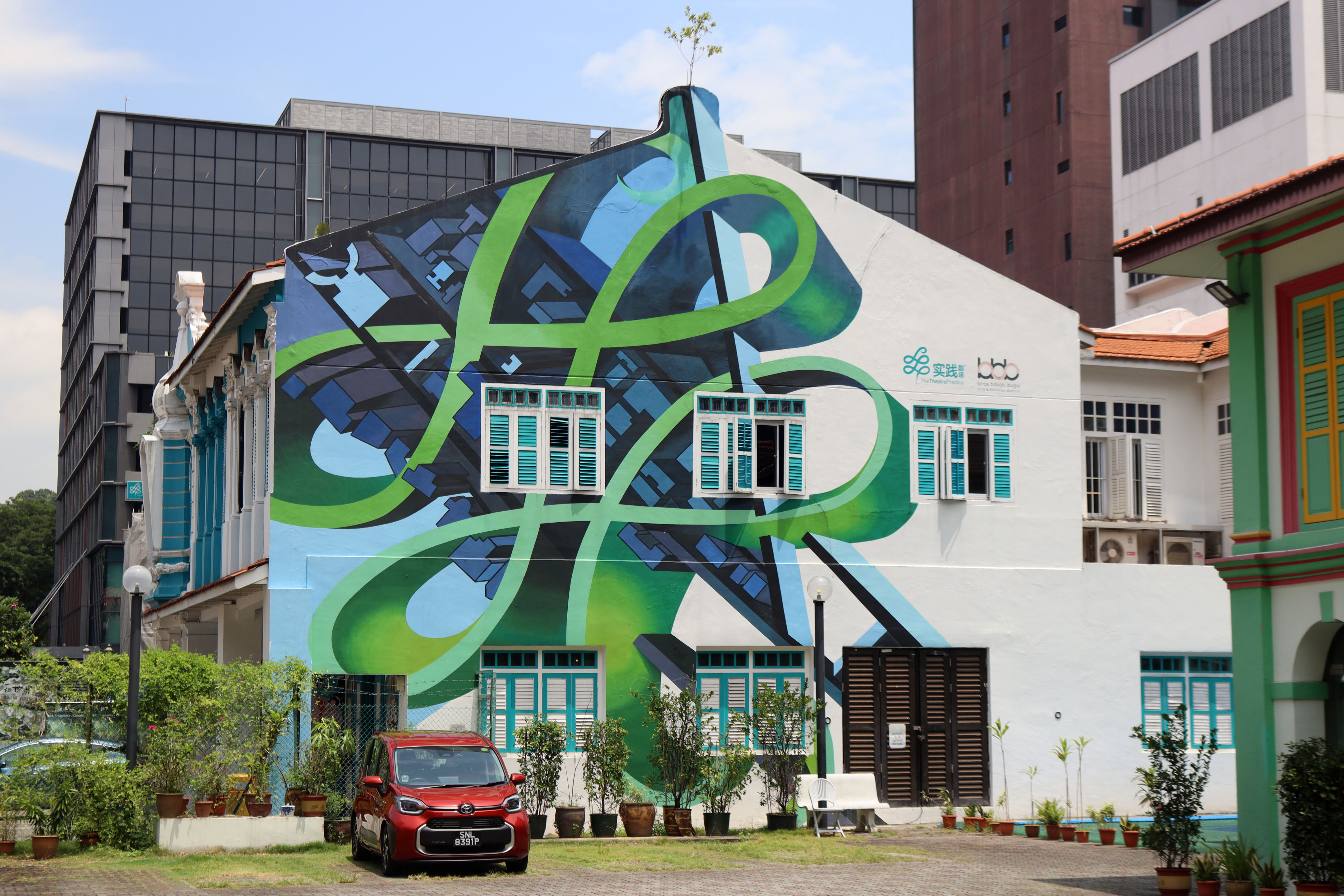 Green Is Born of Blue, But Outshines Blue by The Theatre Practice | Street Art NSW