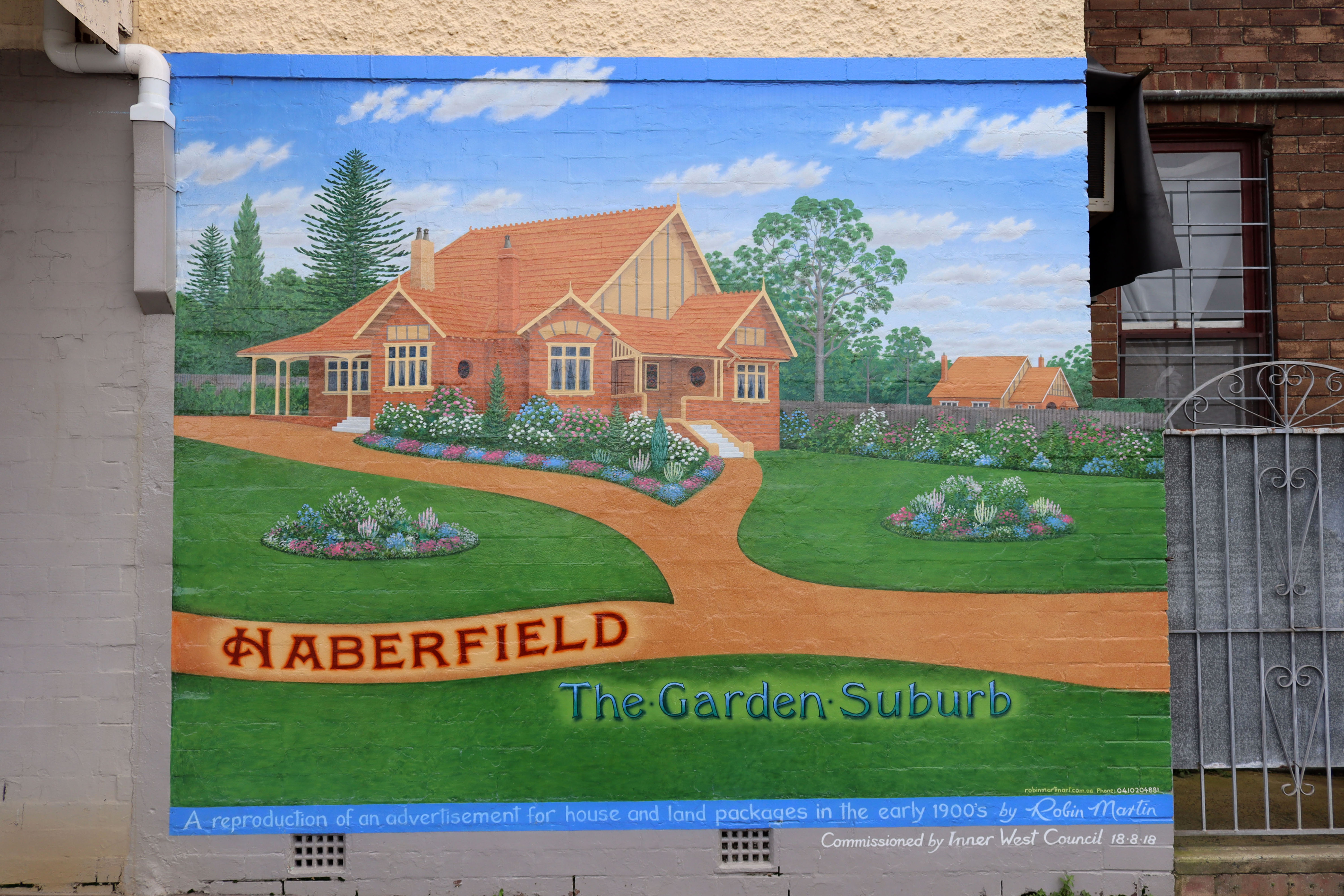 Haberfield - The Garden Suburb by Robin Martin | Street Art NSW