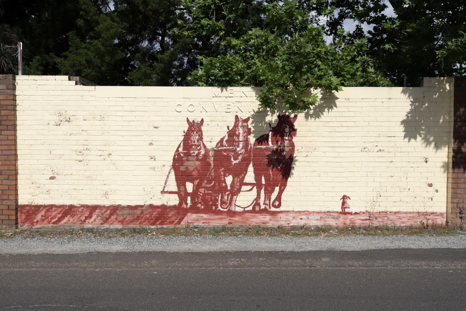 Team of Horses Ploughing by Bushie | Street Art NSW