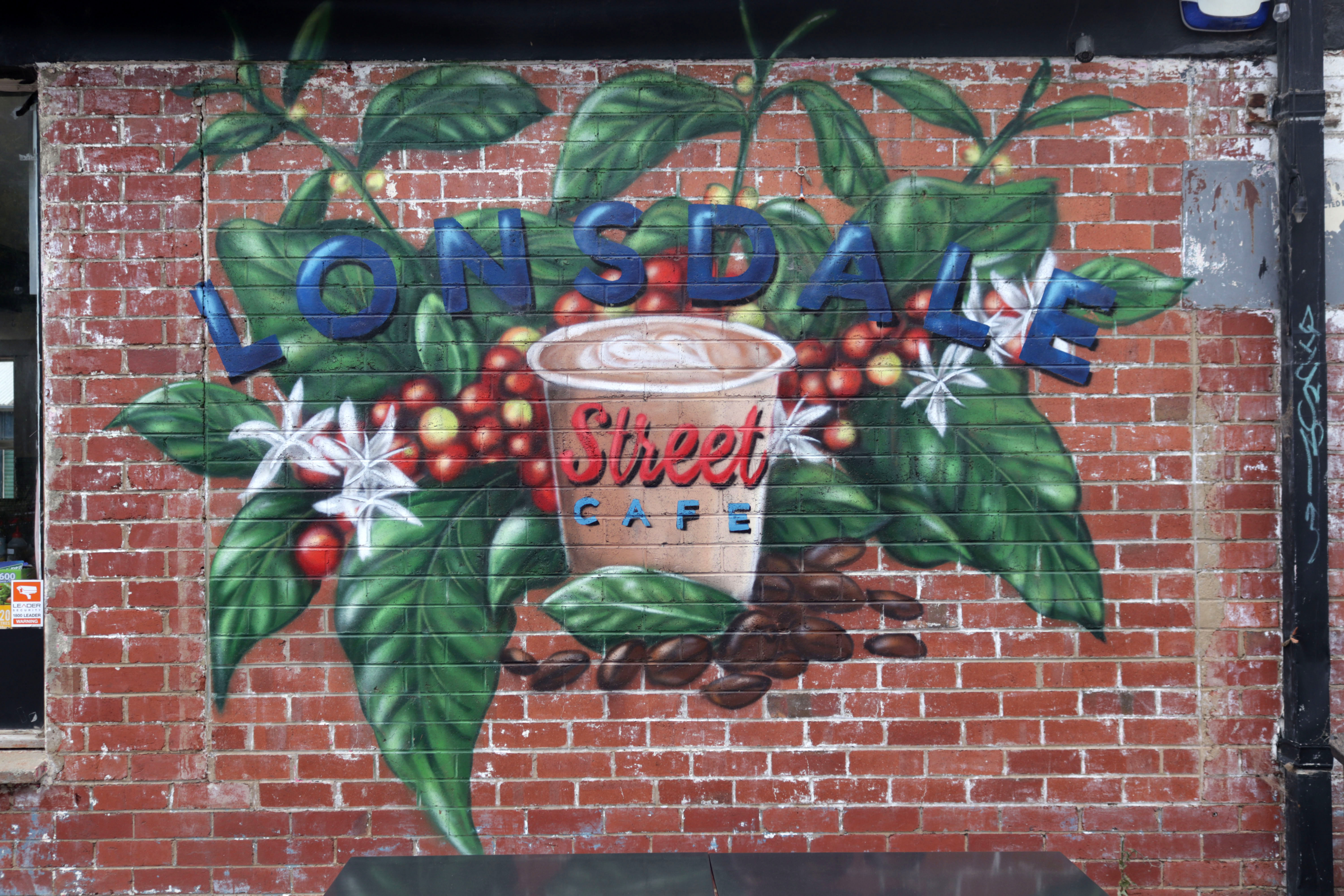 Lonsdale Street Café by GraffikPaint | Street Art NSW