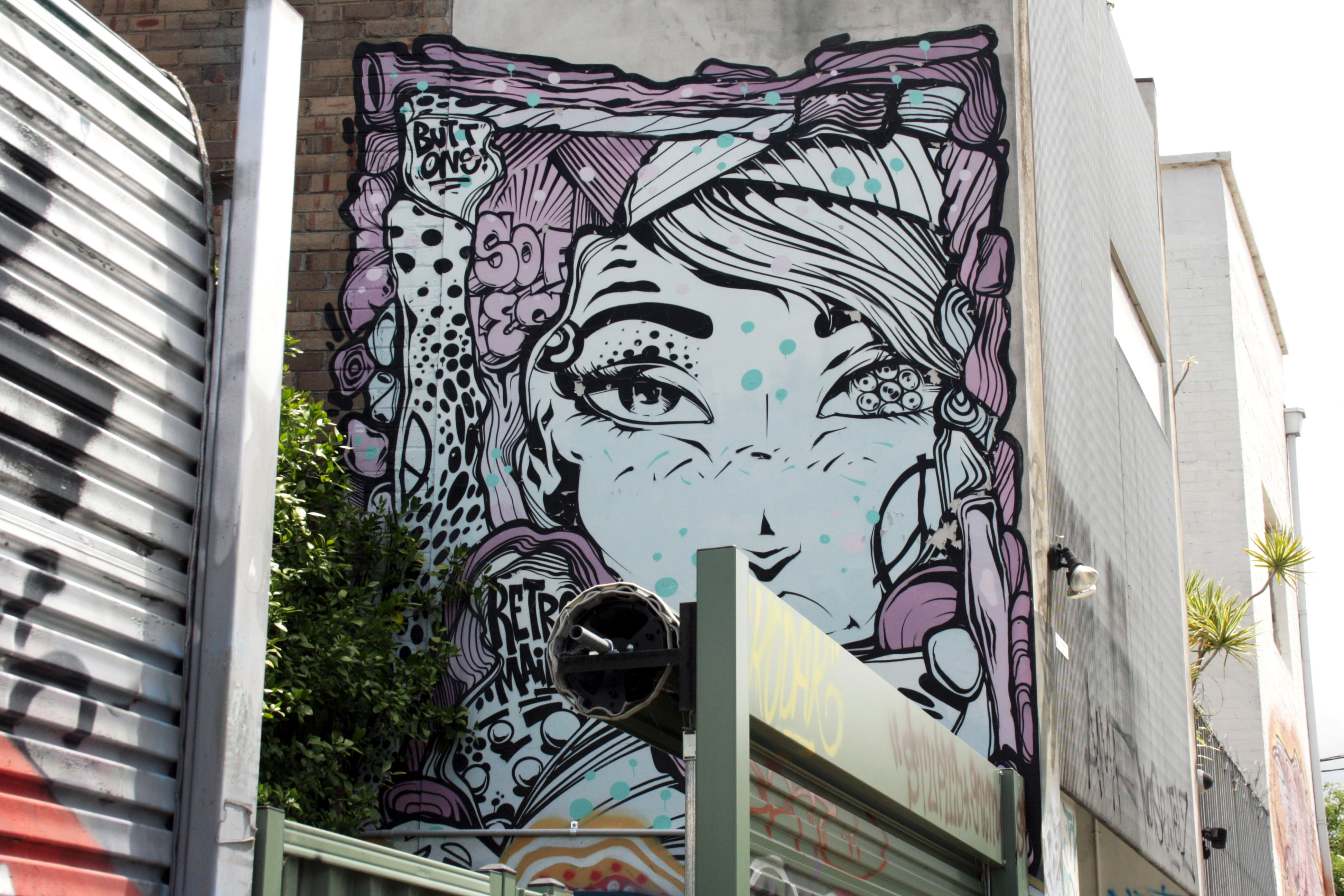Retro Maiden by Cherie Buttons | Street Art NSW