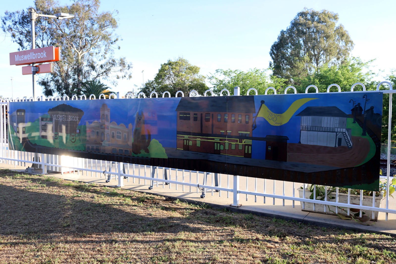 150th Anniversary of Muswellbrook Station by Ashlee Smeeth | Street Art NSW
