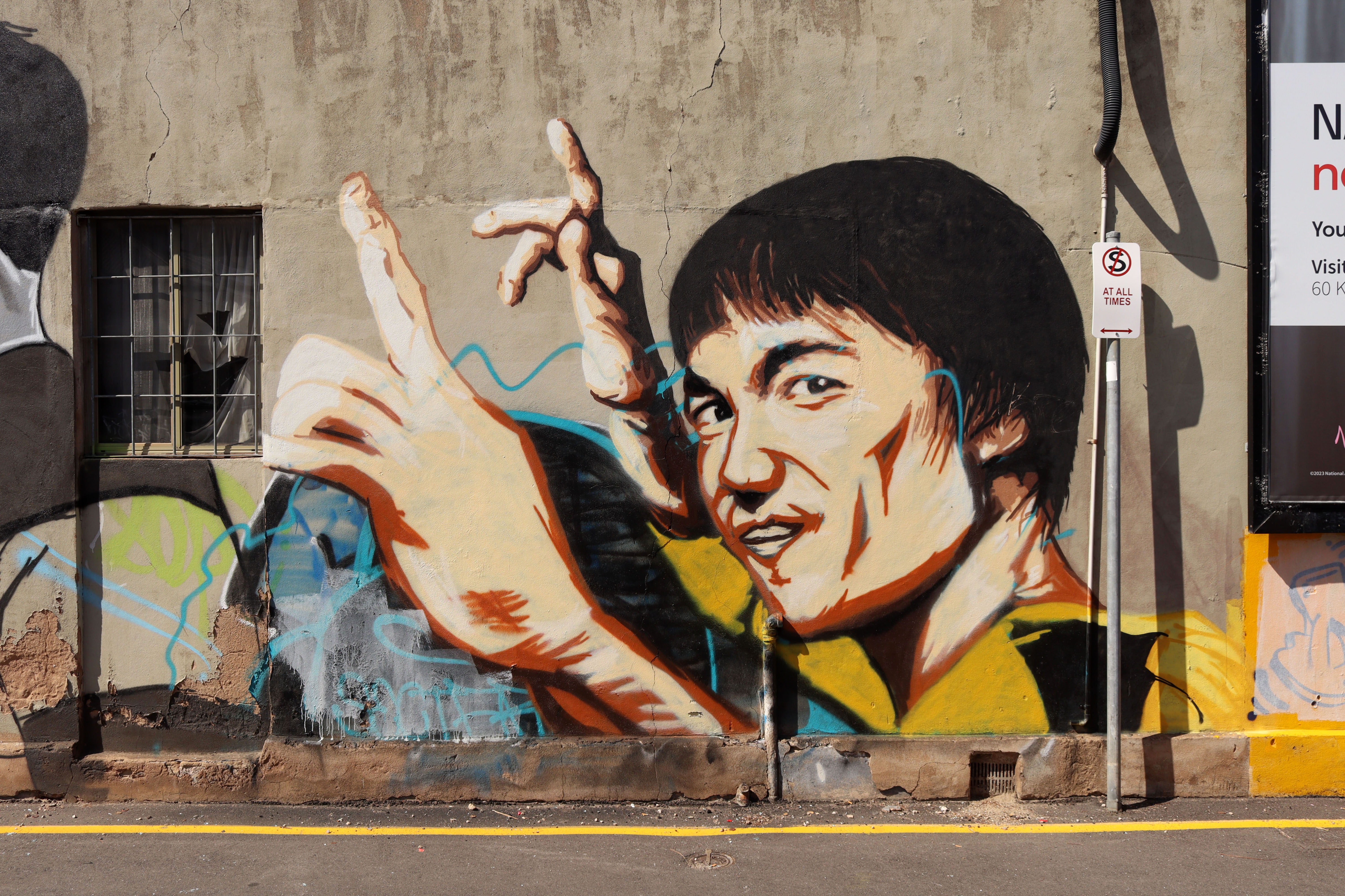 Bruce Lee by Simeon Jones | Street Art NSW