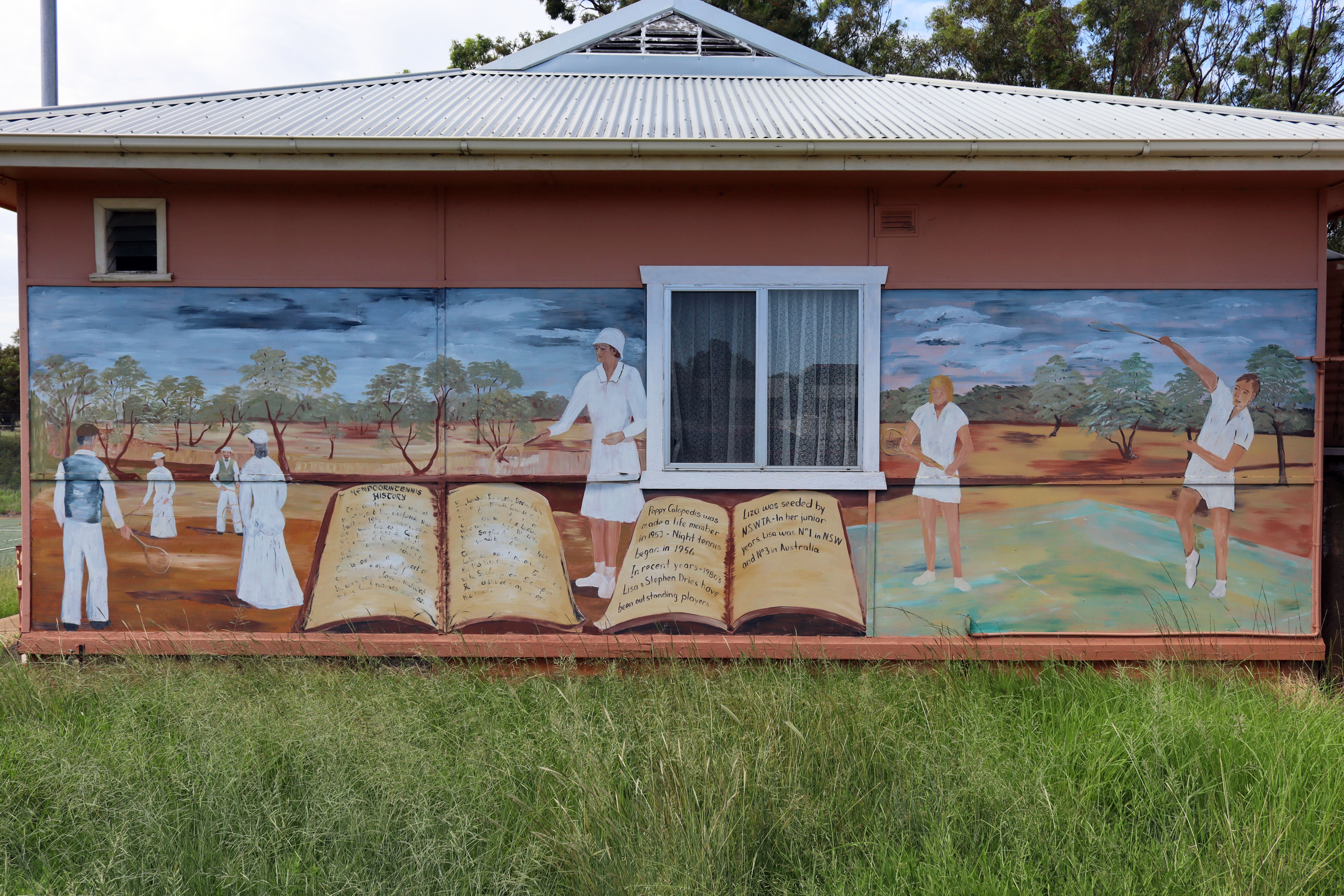 Mendooran Tennis History by Karin Duce | Street Art NSW