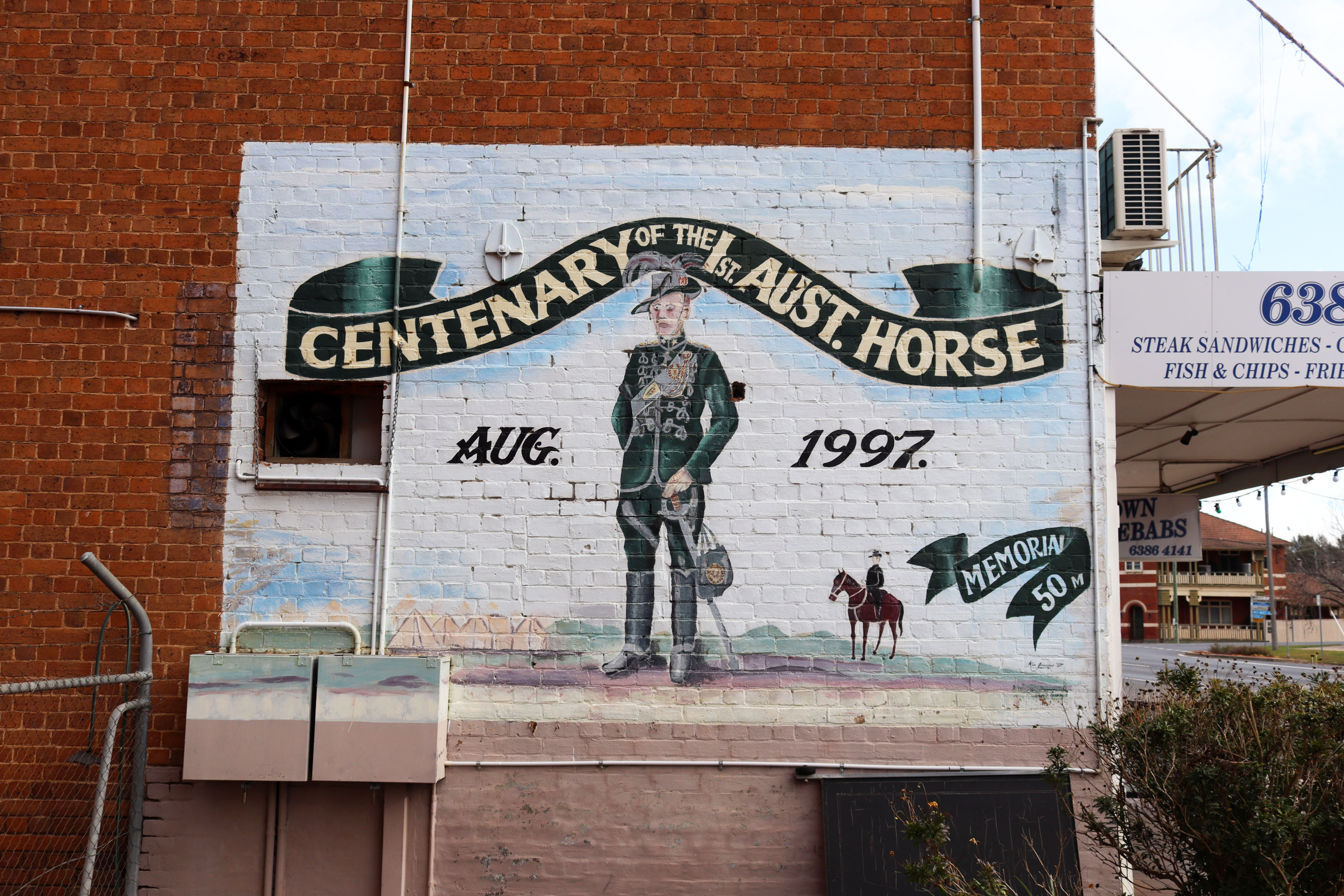 Centenary of the 1st Australian Horse by Kim Johnson | Street Art NSW