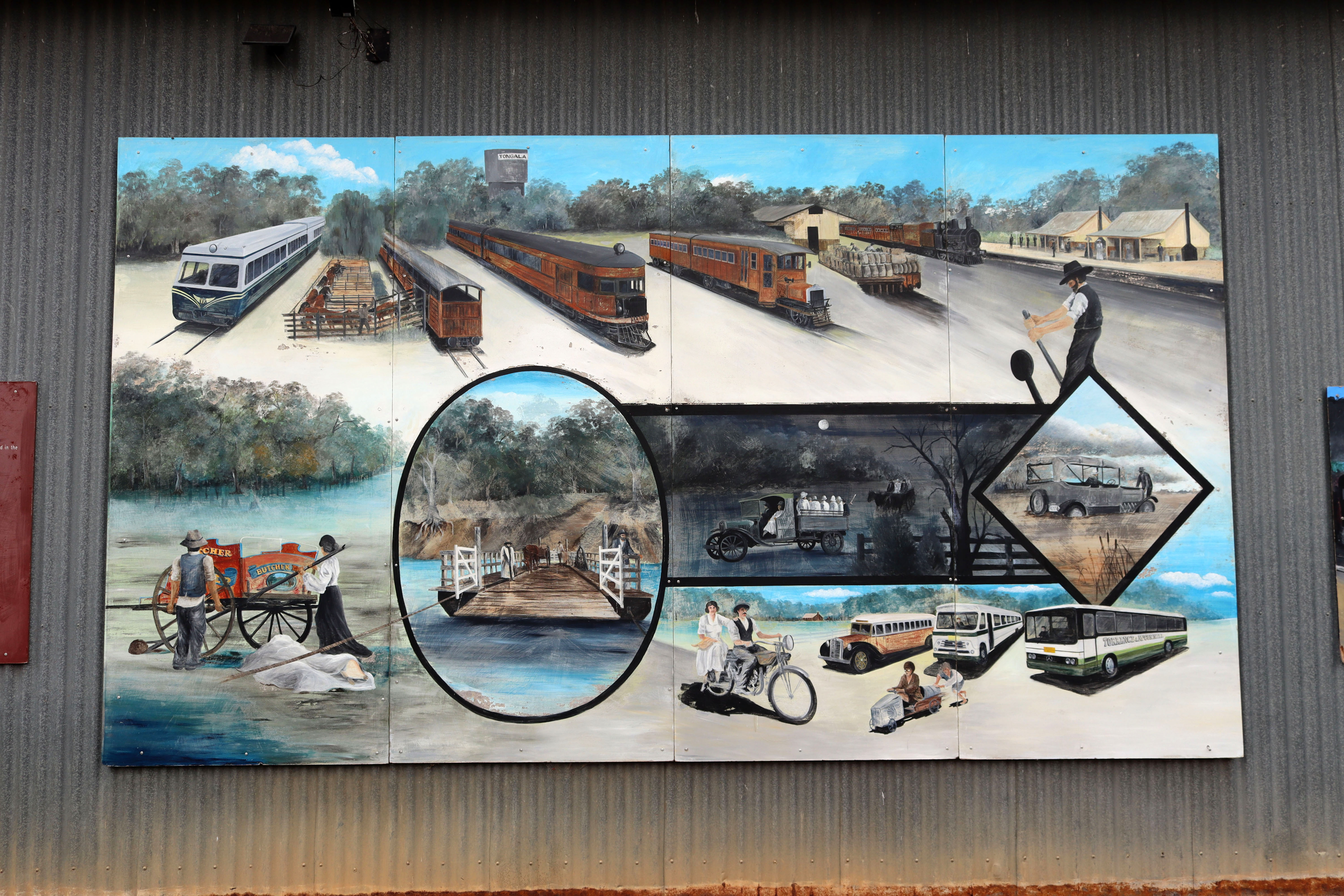 Transport Over the Years | Street Art NSW