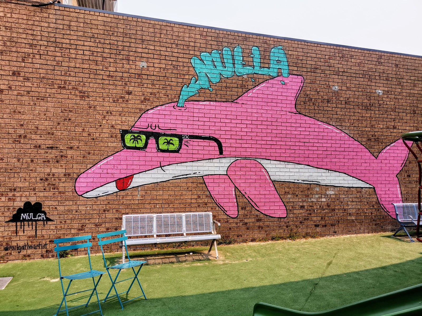 Dolphin Pete by Mulga | Street Art NSW