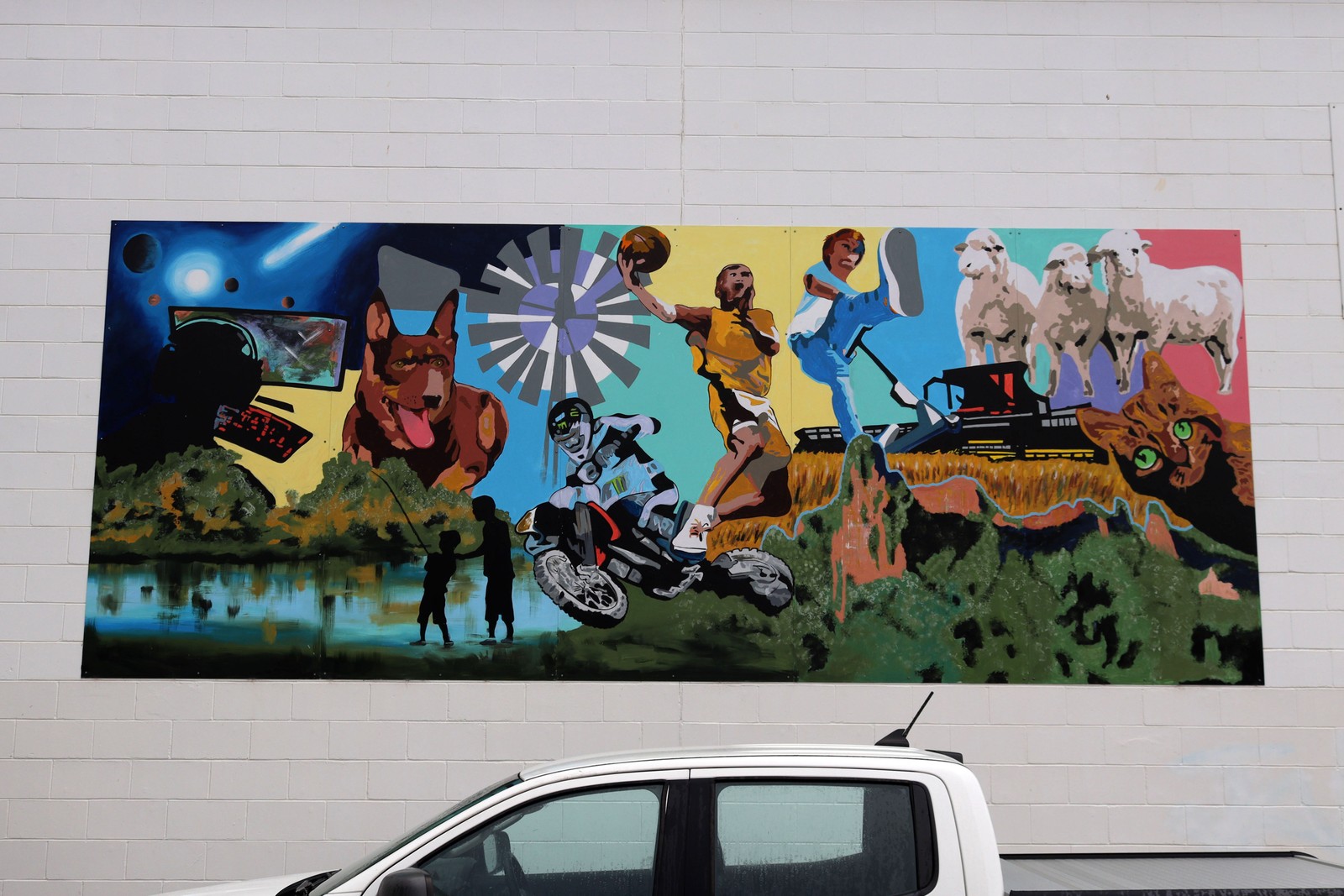 Real Ideas Mural by Jack Randell | Street Art NSW
