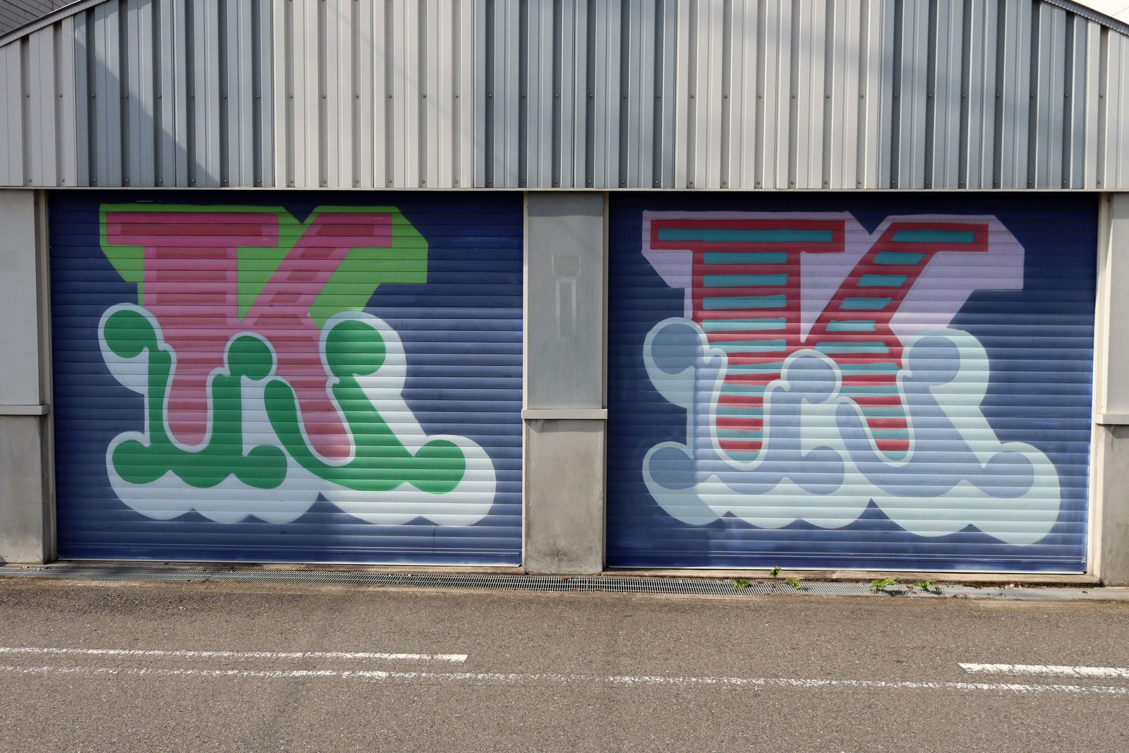 K K by Ben Eine | Street Art NSW