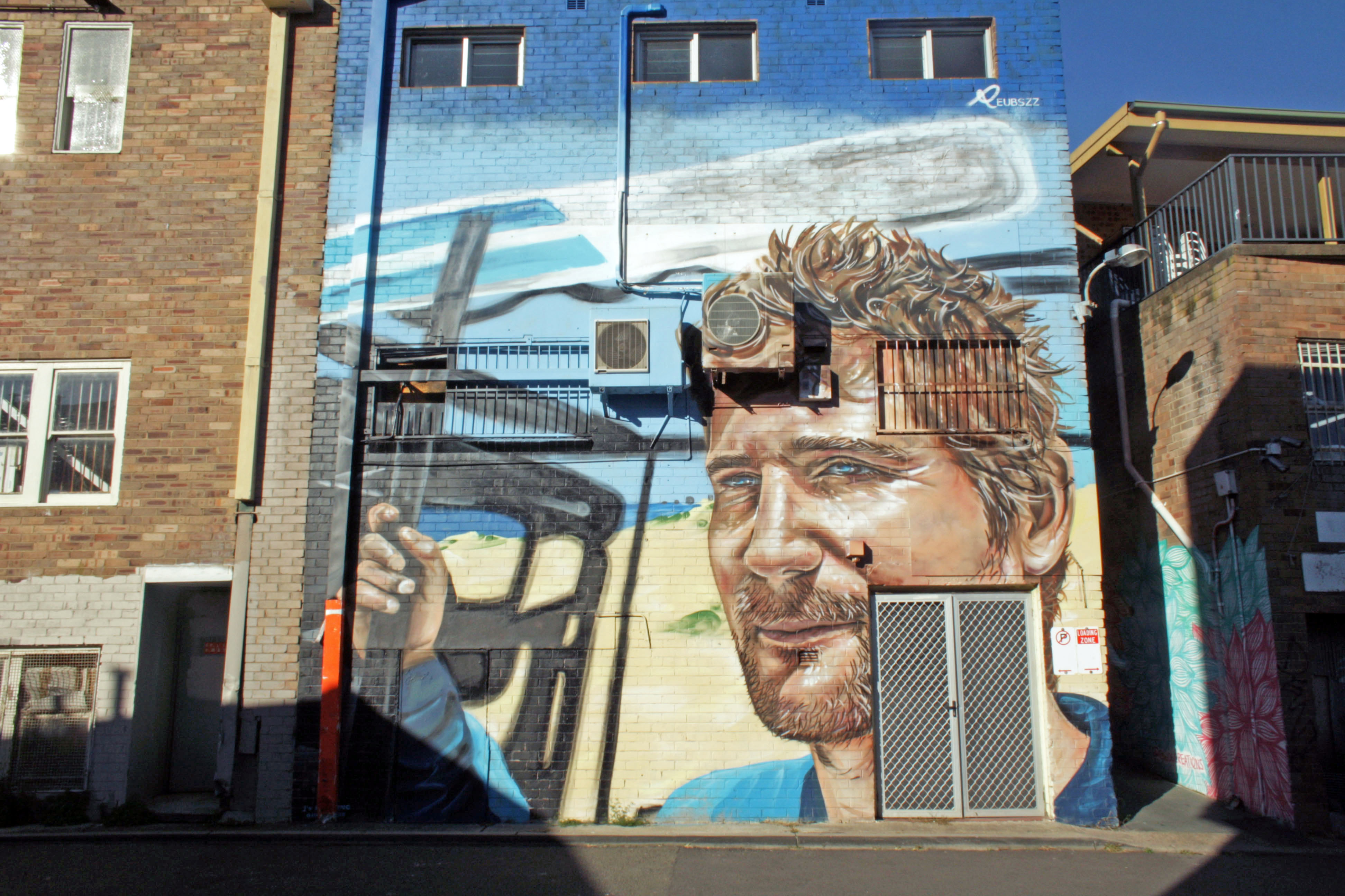 Steve the Lifeguard by Reubszz | Street Art NSW