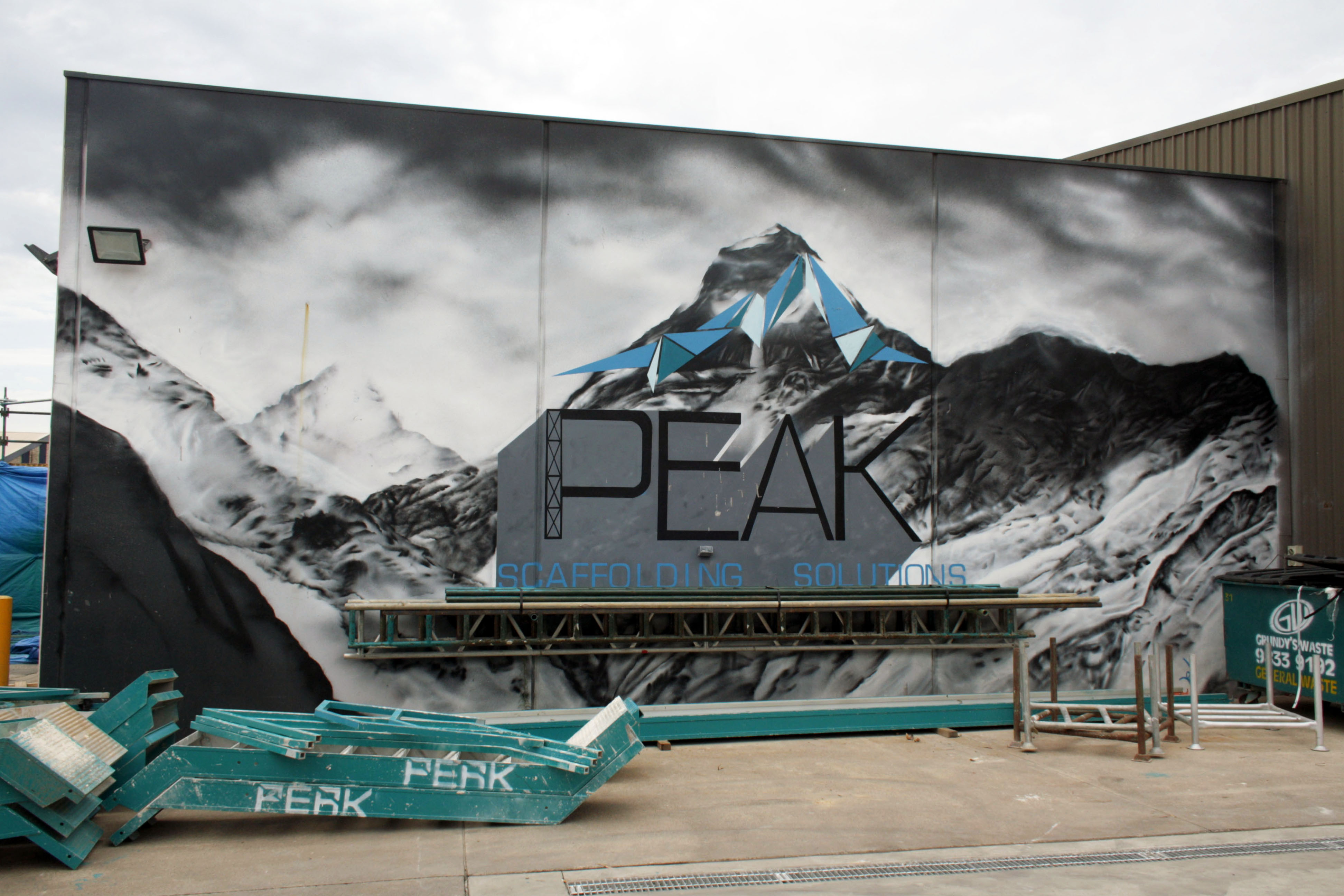 Peak Scaffolding Solutions by Shannon Boyd | Street Art NSW