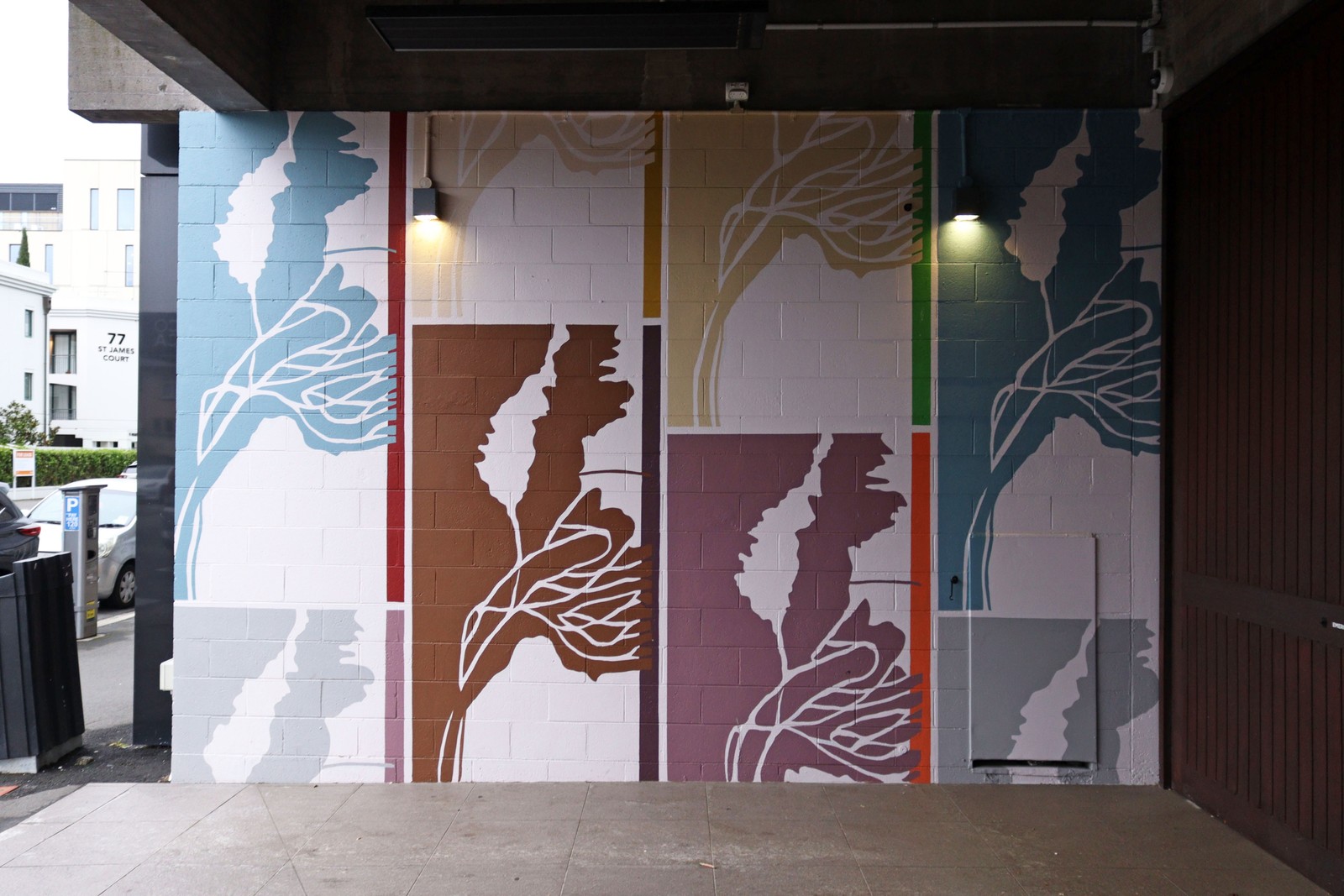 Where Light and Footsteps Fold by Megan Brady | Street Art NSW