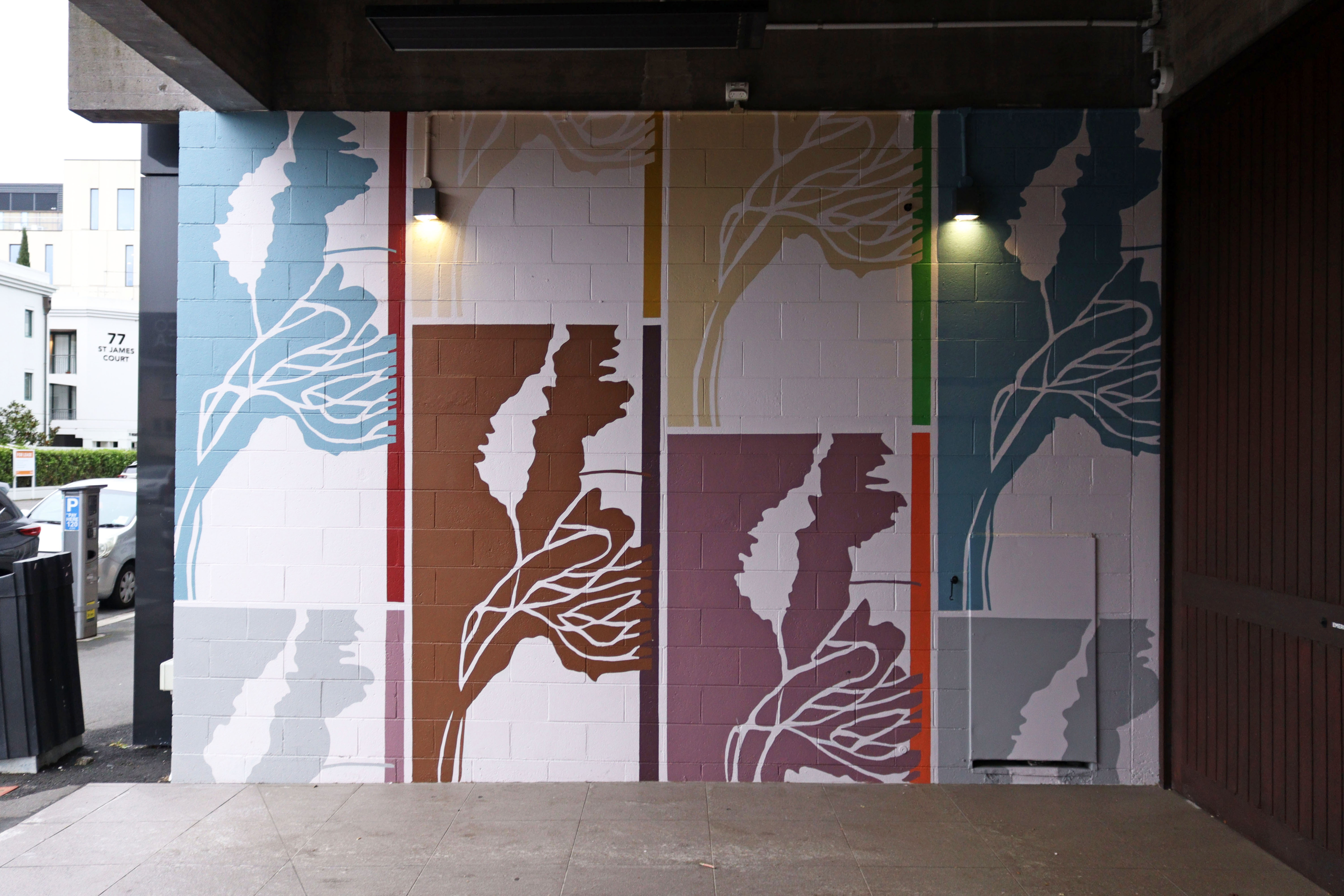 Where Light and Footsteps Fold by Megan Brady | Street Art NSW
