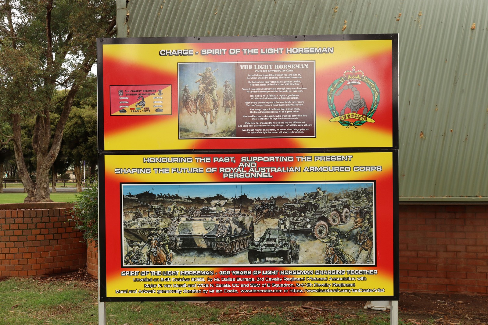 Royal Australian Armoured Corps Personnel by Ian Coate | Street Art NSW