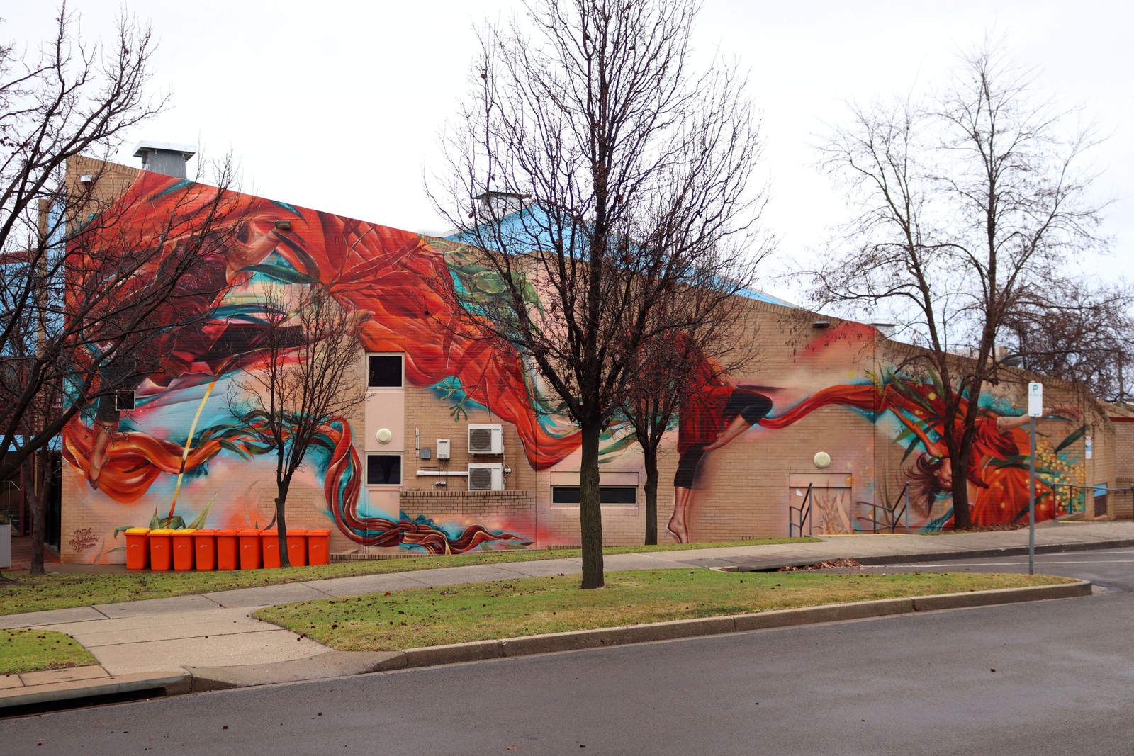 Cowra Civic Square Mural by Drapl | Street Art NSW