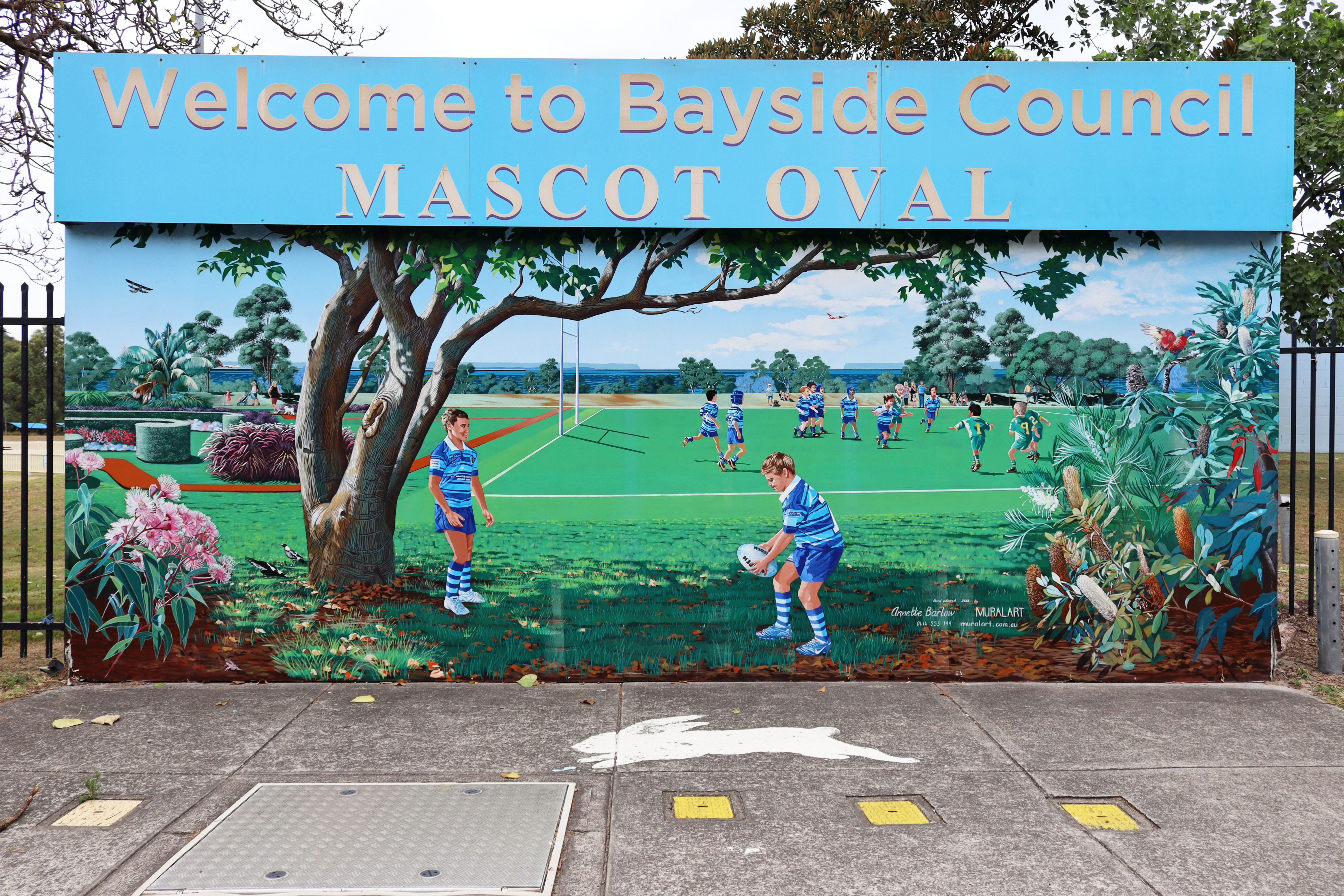 Mascot Oval by Annette Barlow | Street Art NSW