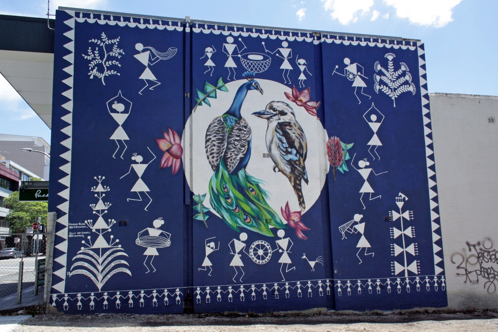 Warli Style by Sally Ann Conwell | Street Art NSW