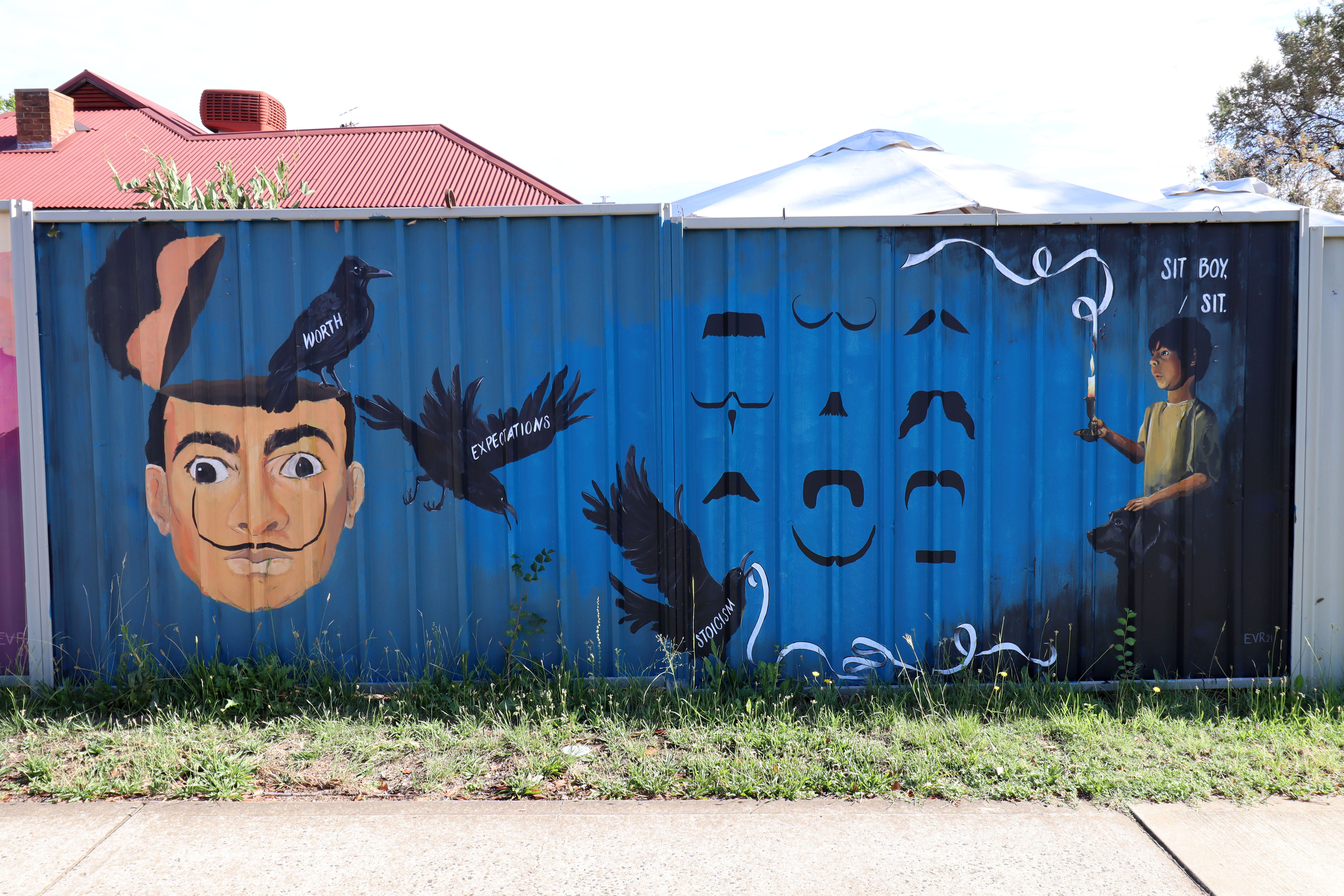 Sit Boy, Sit by Emily Van Reason | Street Art NSW